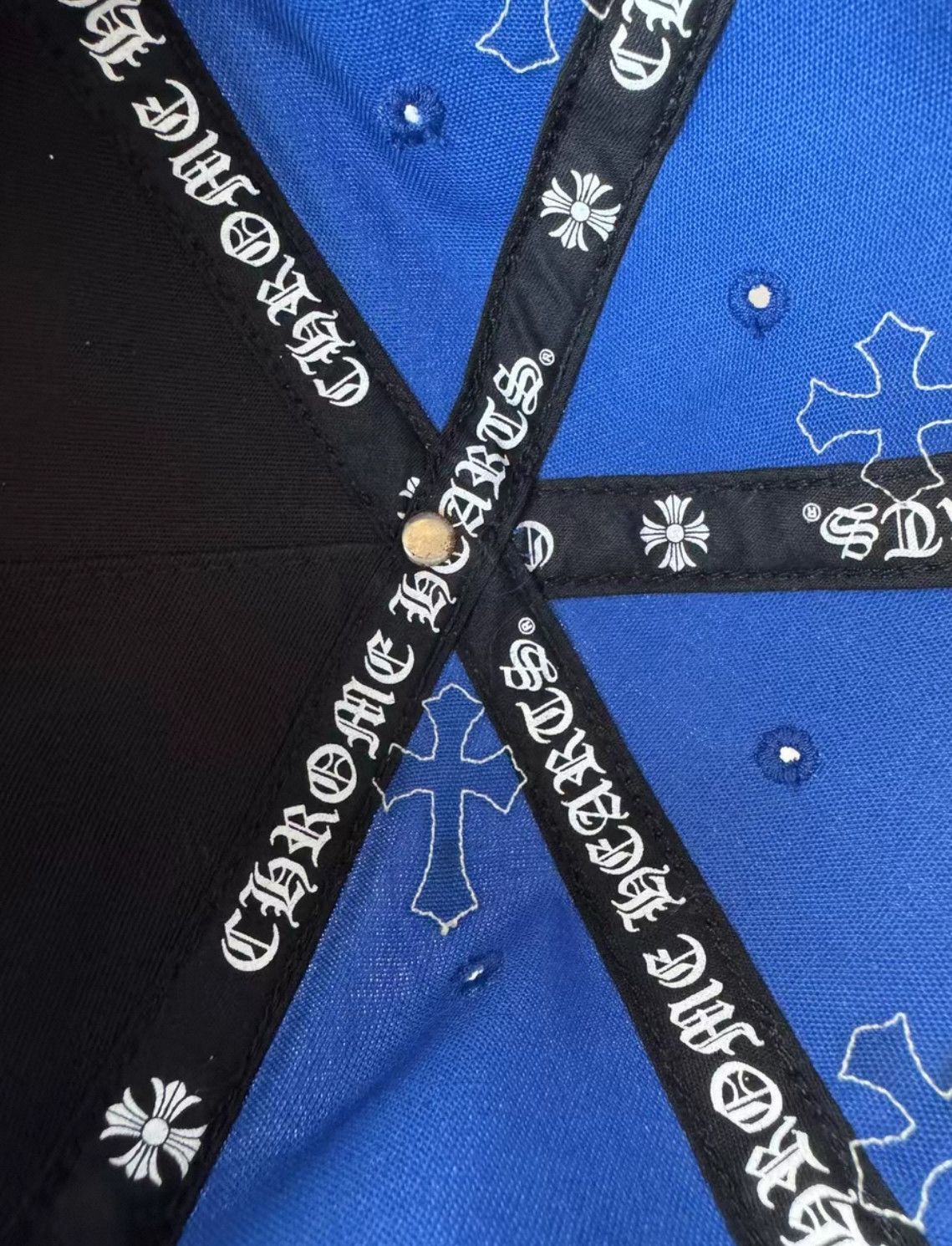 Chrome Hearts Chrome Hearts Blue Baseball Cap with White Logo. Size ONE SIZE - 7 Thumbnail