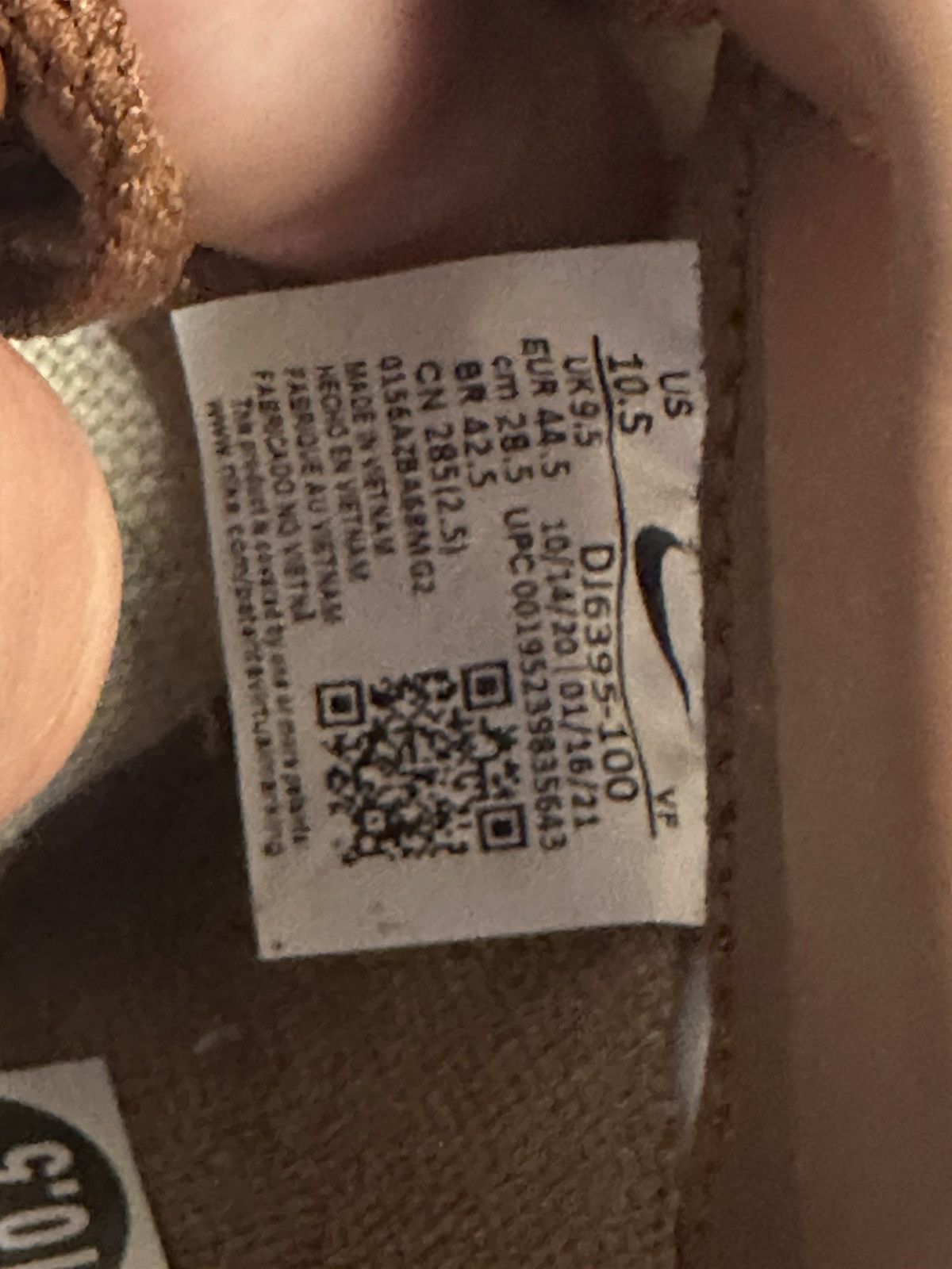 Nike Air Force One Acorns Low (Size 10.5 /No Box) Size US 10.5 / EU 43-44 - 7 Thumbnail