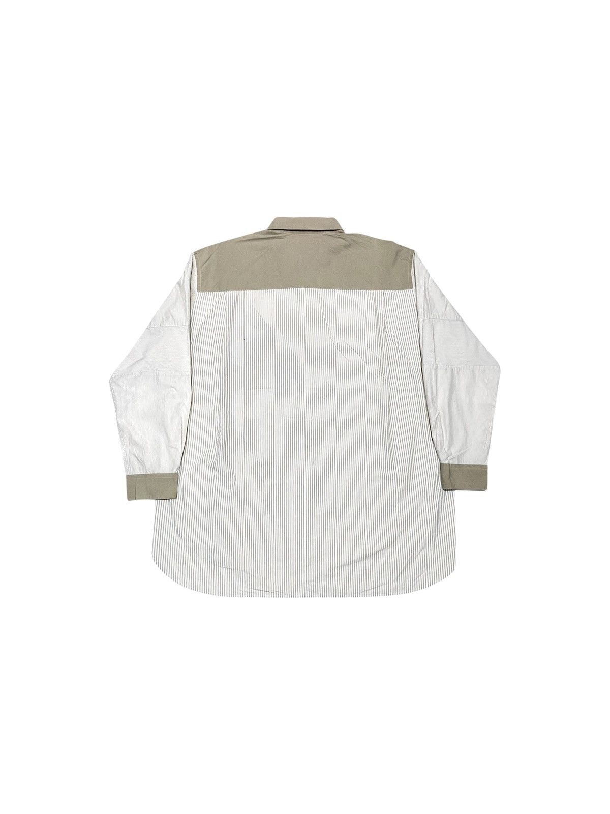 GU × Japanese Brand GU Mix Stripe Brown Shirt Button Size US L / EU 52-54 / 3 - 2 Thumbnail