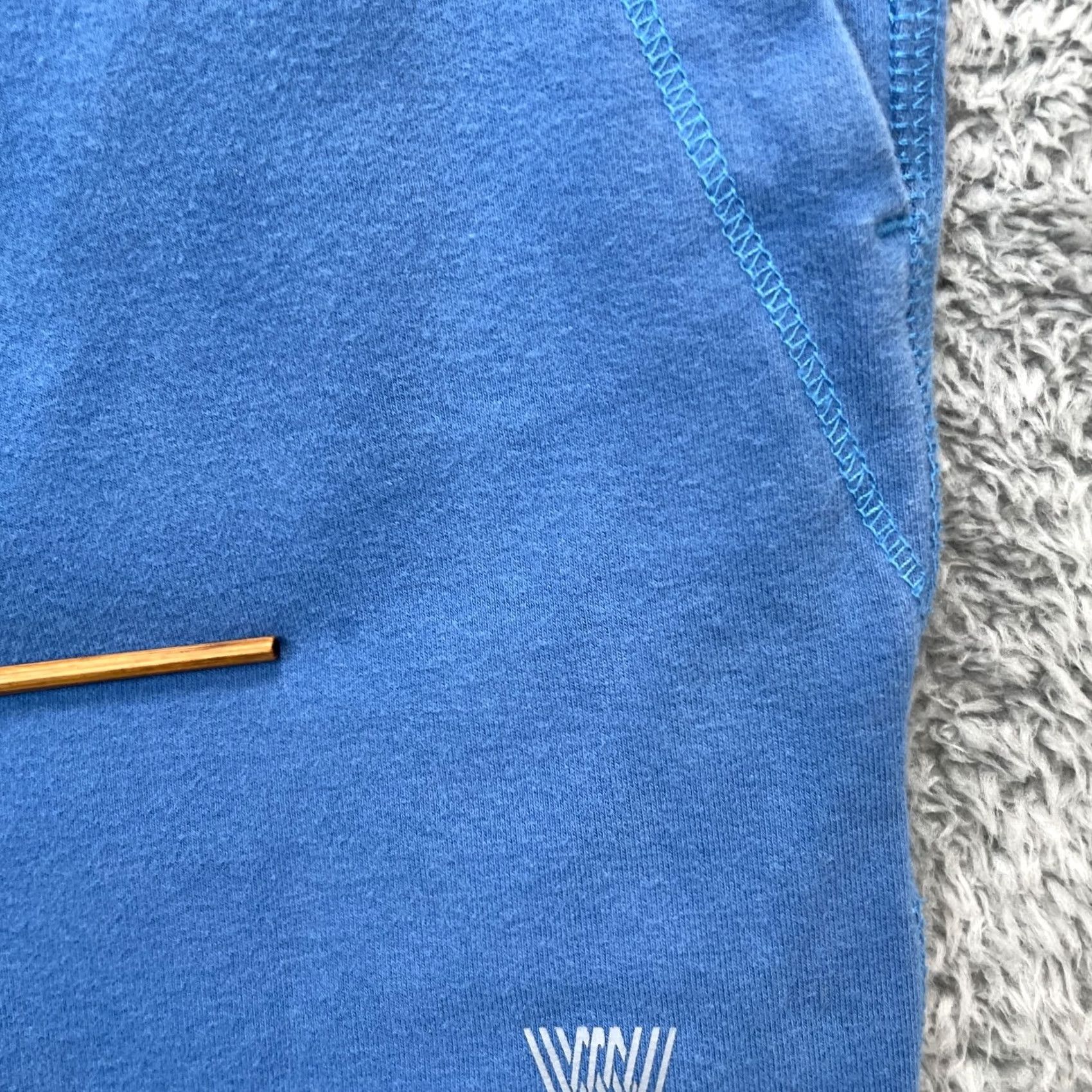 Vintage Mack Weldon Sweat Mens S Blue Short Ace French Terry Lined Cotton Drawstring Size US 29 - 7 Thumbnail