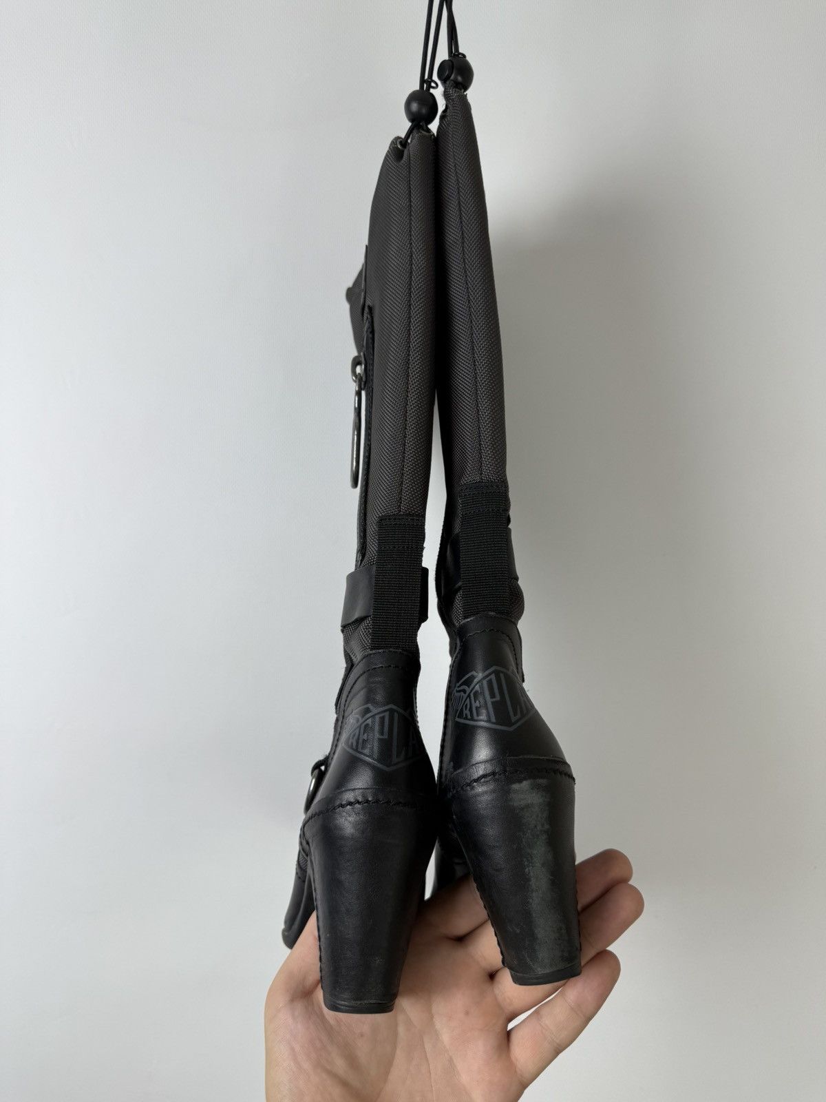 Replay Replay Leather Double Zip Adjustable Riding Boots Lgb Guidi Size US 9 / IT 39 - 7 Thumbnail