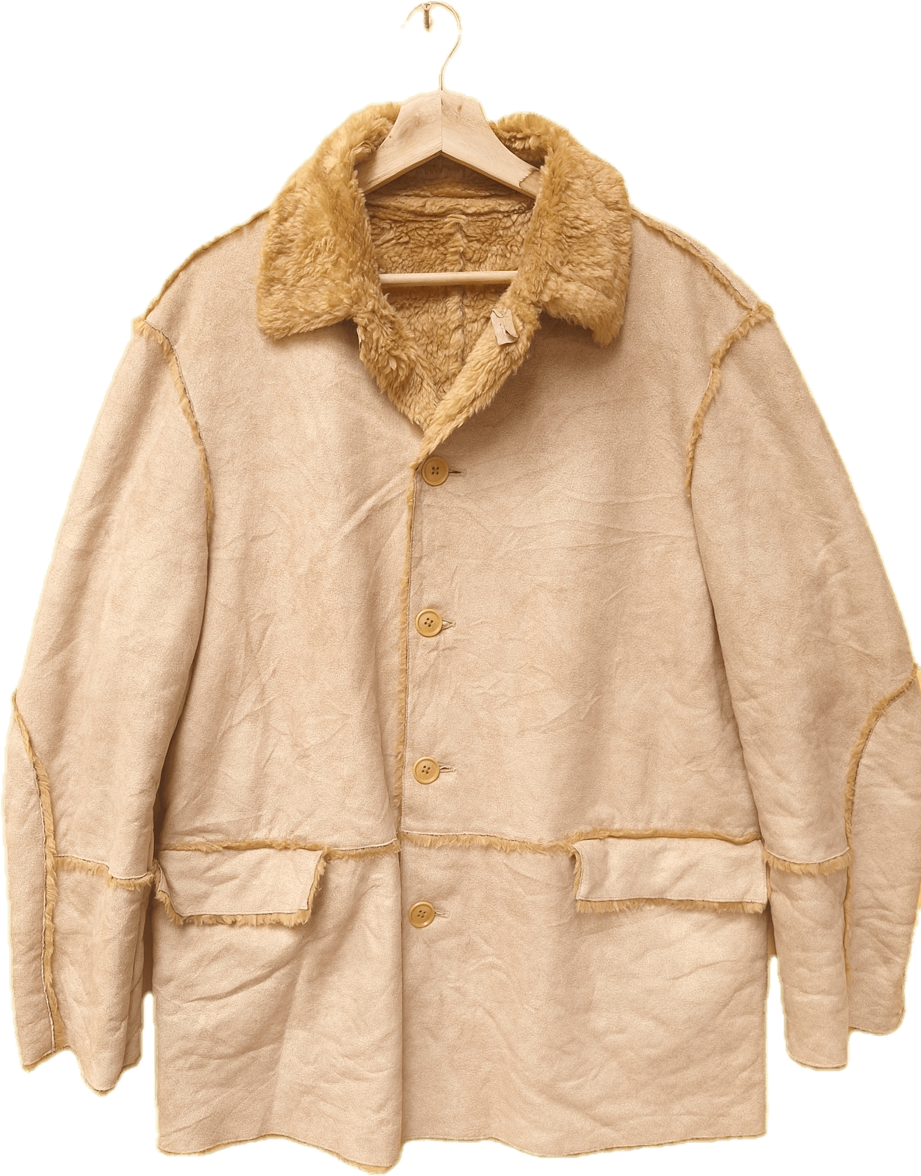 Calvin Klein Calvin Klein Fur Coat Jacket Size US L / EU 52-54 / 3 - 1 Thumbnail