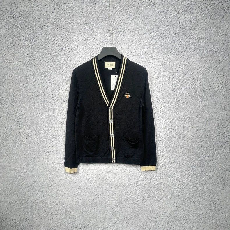 Gucci Gucci Blue Bee Pattern Cardigan Sweater-dmc Size US XS / EU 42 / 0 - 1 Thumbnail