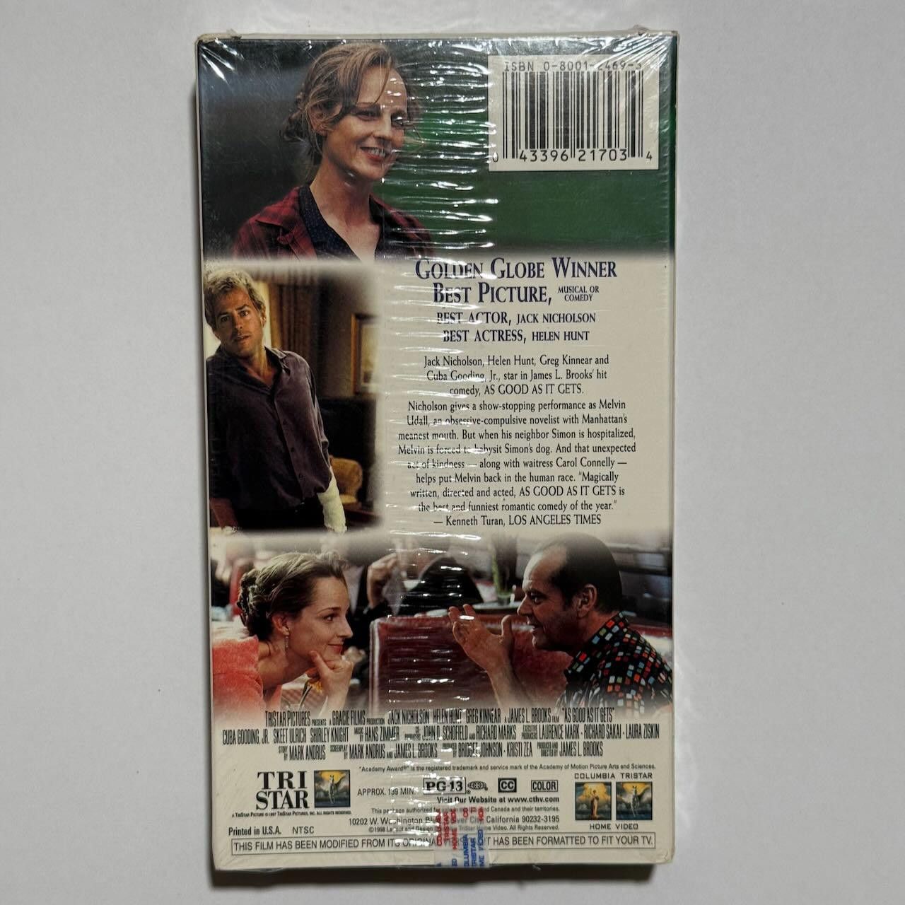 Designer 1997 DS AS GOOD AS IT GETS VHS SEALED Tristar Watermark Size ONE SIZE - 3 Thumbnail