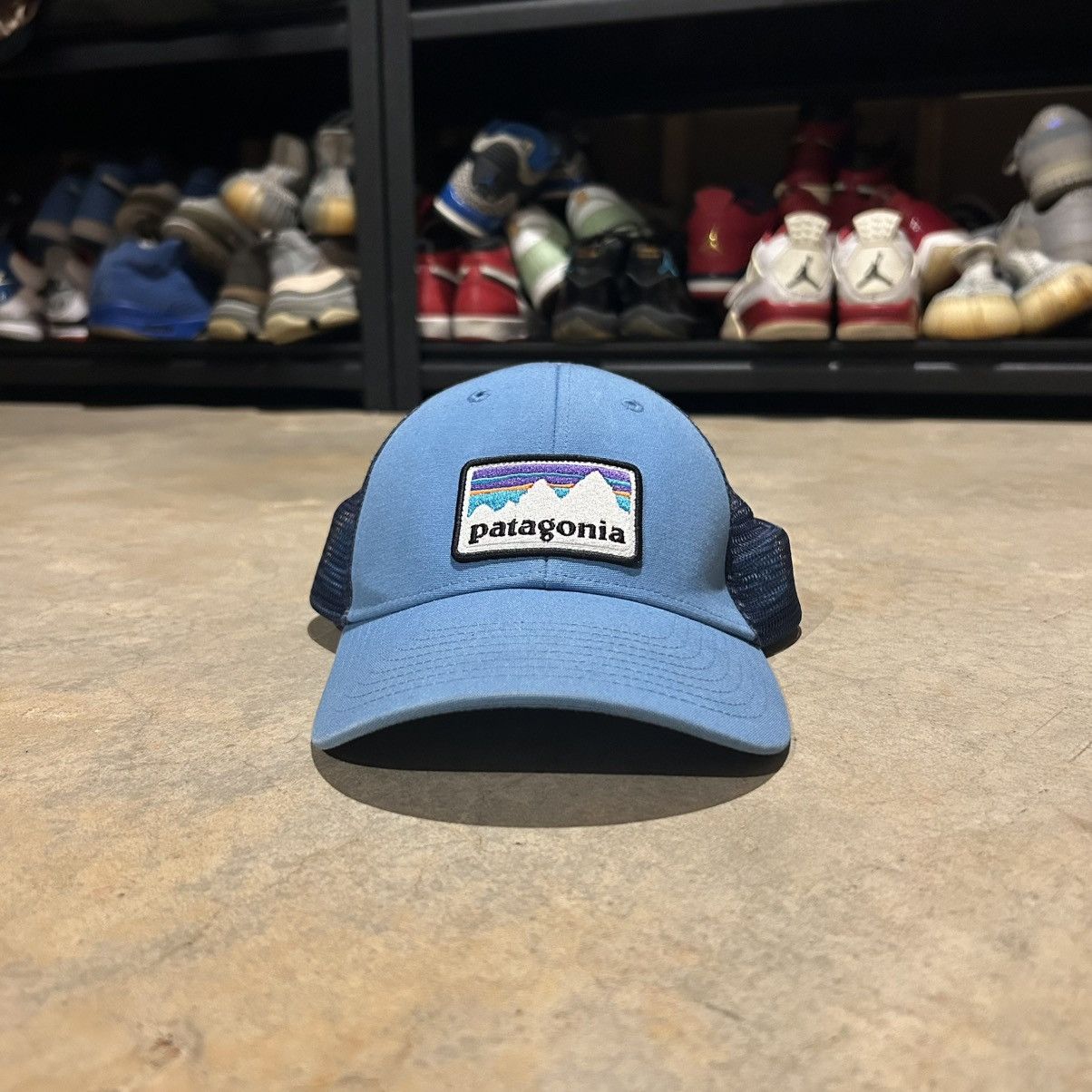 Patagonia Patagonia Fitz Roy Mountain Logo Patch Mesh Back Trucker Hat Size ONE SIZE - 1 Thumbnail