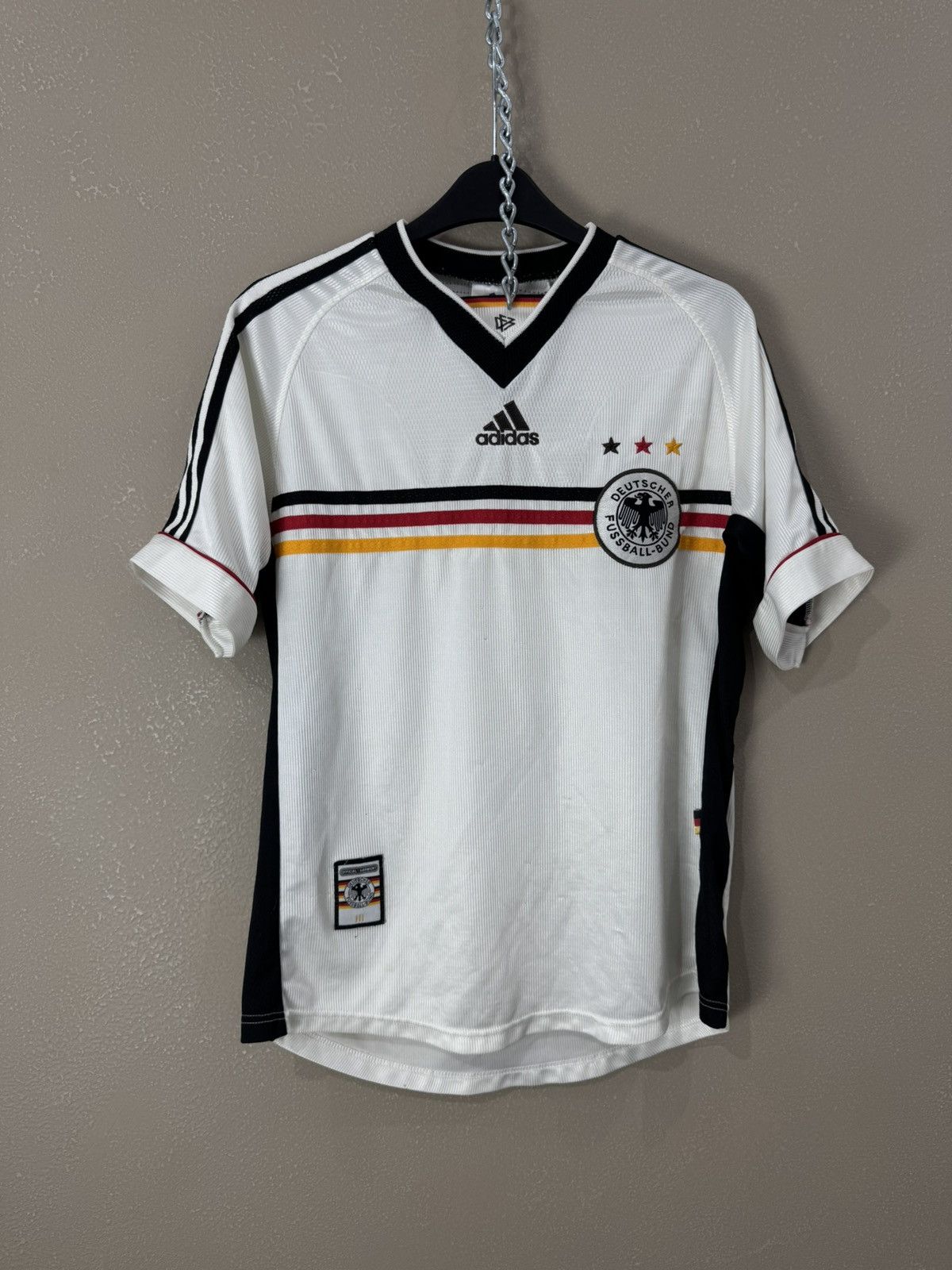 Adidas Vtg 90s Germany Deutschland soccer football Adidas Jersey Size US S / EU 44-46 / 1 - 1 Thumbnail