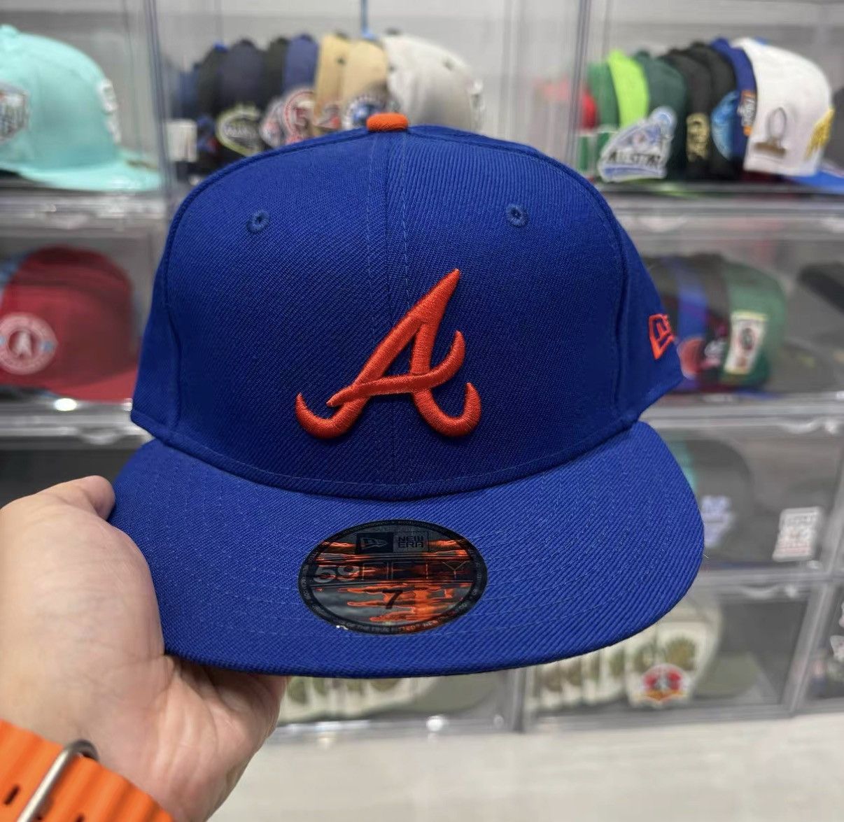 New Era New Era MLB Atlanta Braves Flat Brim Baseball Cap J32 Size ONE SIZE - 1 Thumbnail