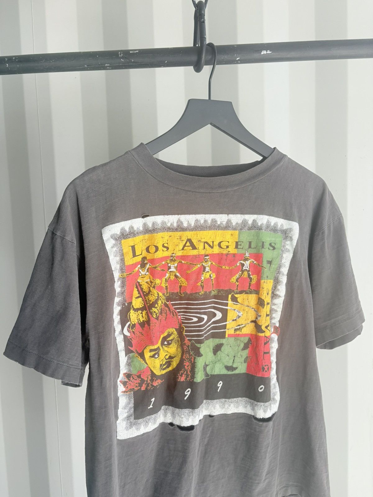 Vintage Vintage Los Angeles Shirt Faded Distressed Grunge Band Size US L / EU 52-54 / 3 - 1 Thumbnail