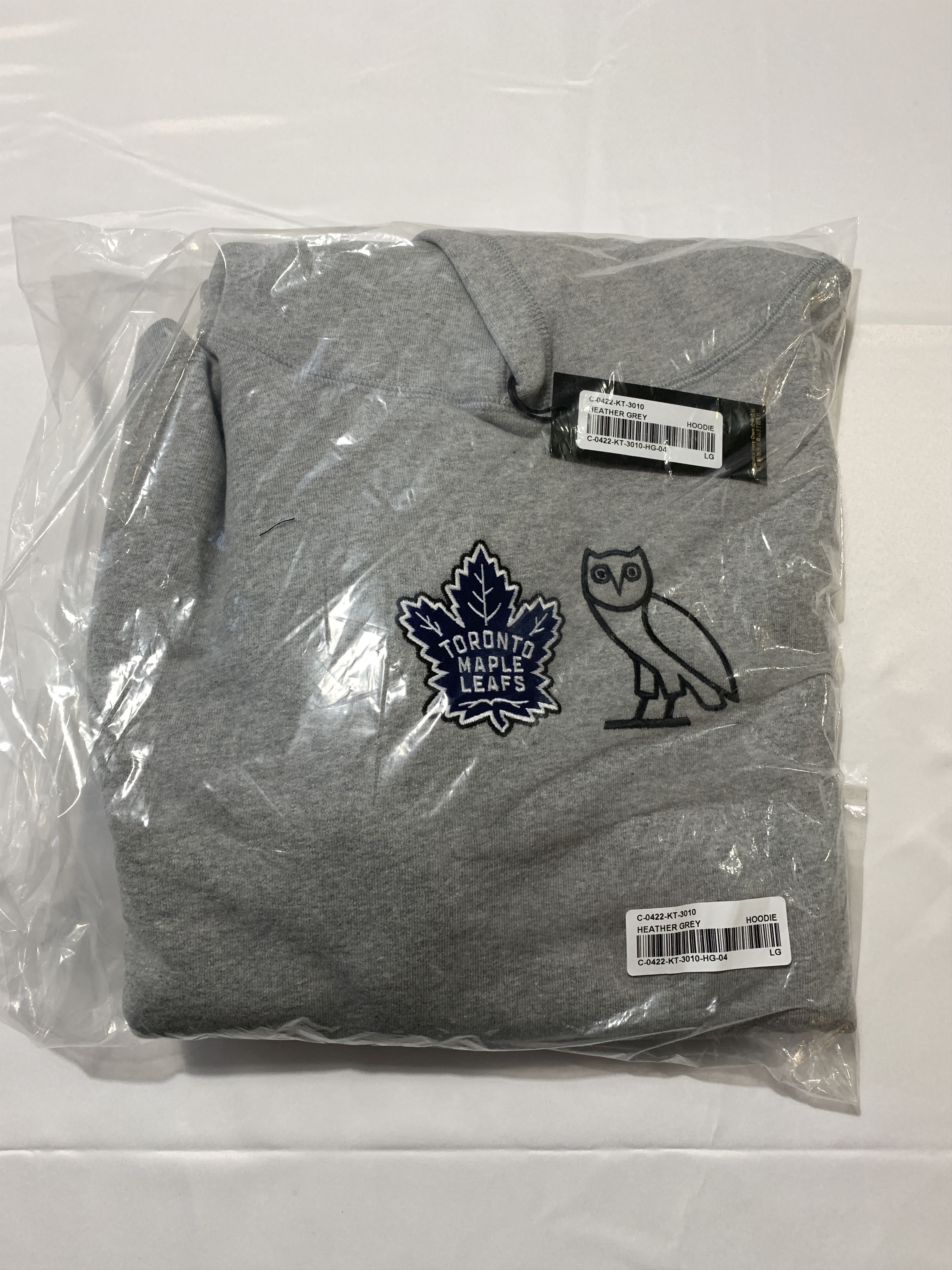 Drake OVOx NHL x TORONTO MAPLE LEAFS CLASSIC OWL HOODIE - GREY Size US L / EU 52-54 / 3 - 4 Thumbnail