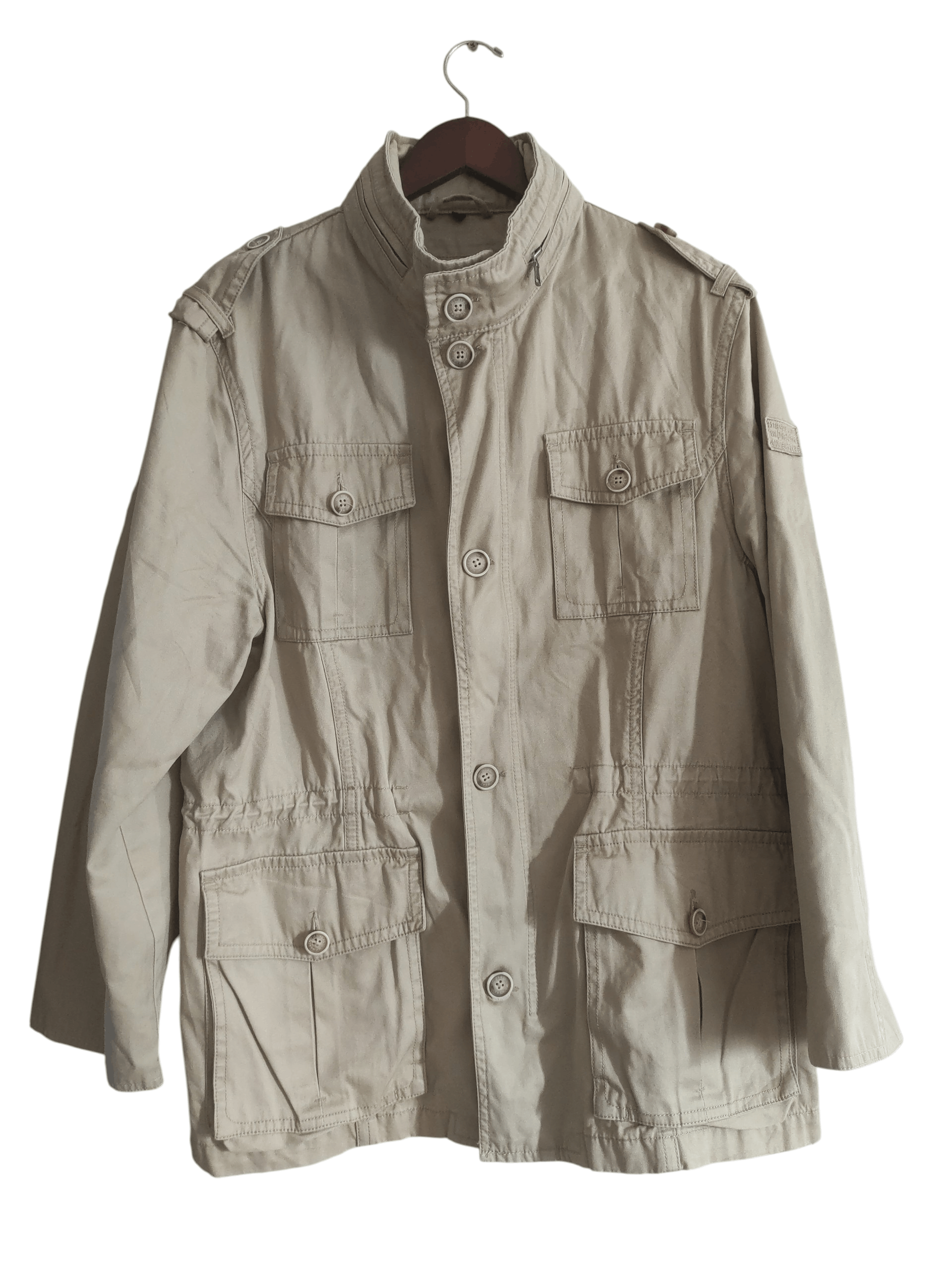 Other McNeal Men Beige Classic Hooded Safari Jacket Zipped Pockets Size US L / EU 52-54 / 3 - 1 Thumbnail