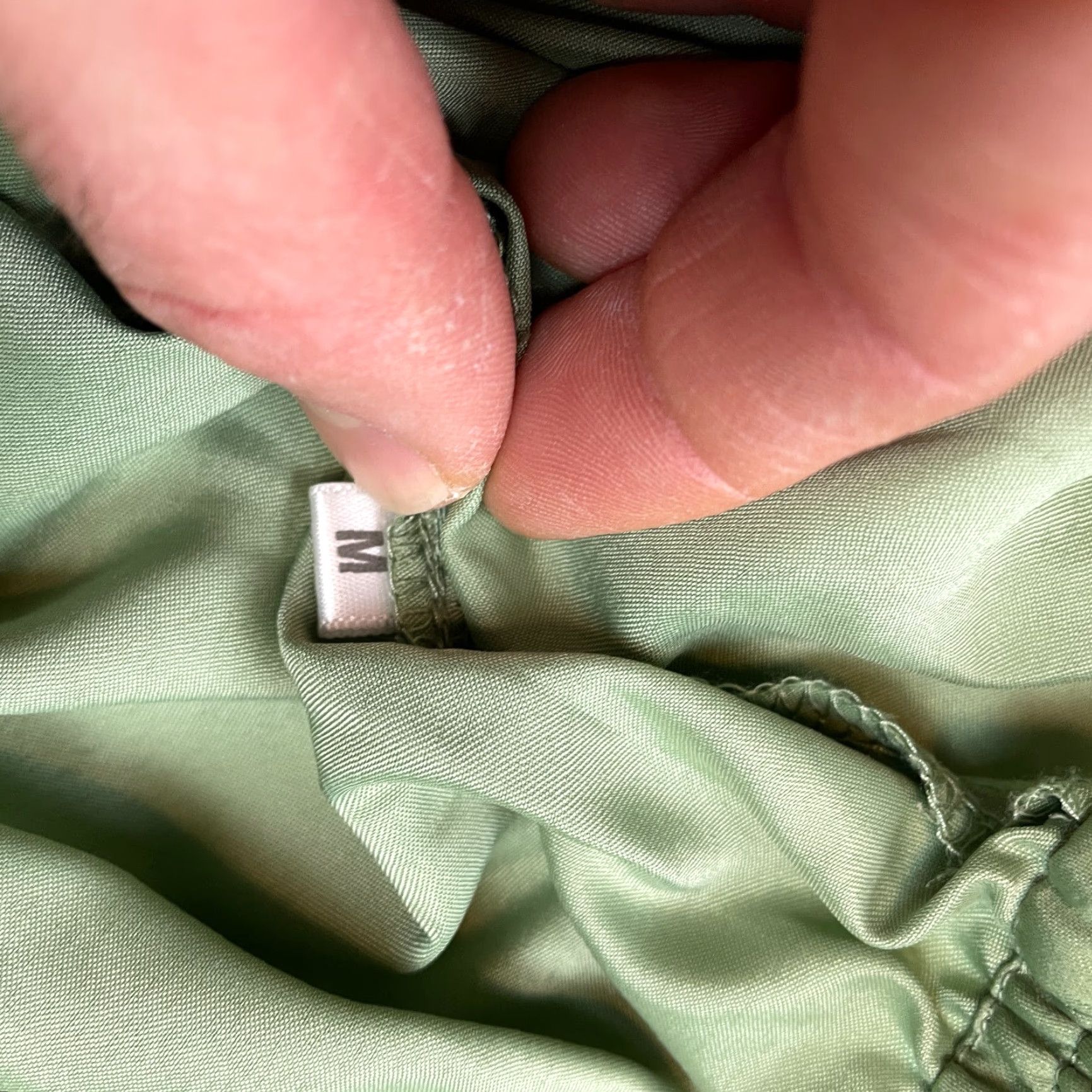 Vintage Unbranded Windbreaker Lounge Pants Mens Medium 28x33 Stretch Elastic Comfort Green Knit Polyester Spandex Size US 31 - 7 Thumbnail