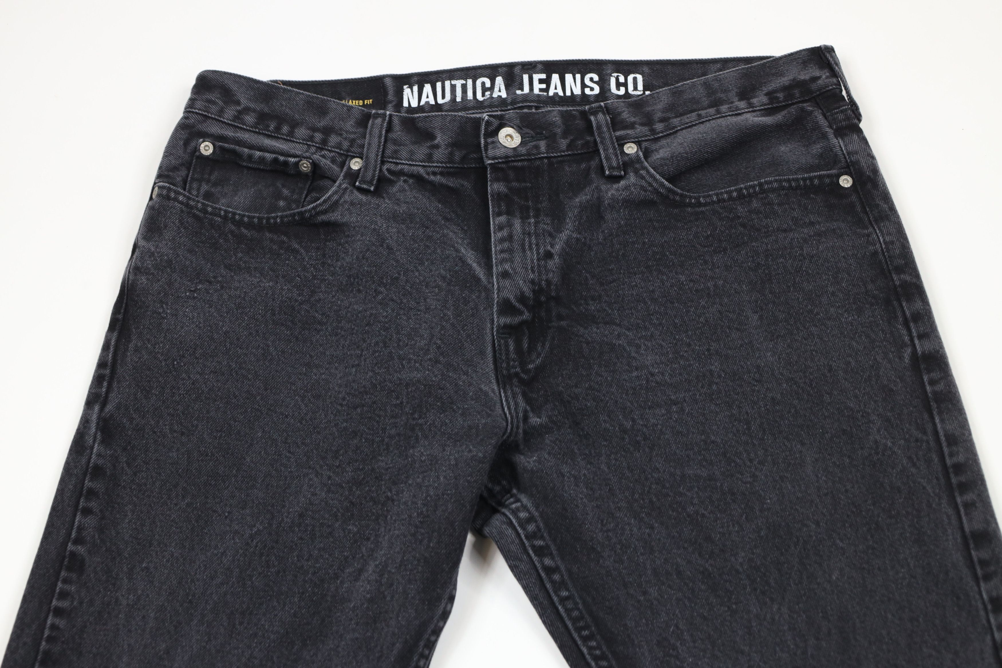 Nautica × Vintage Vintage Y2K Nautica Relaxed Fit Denim Jeans Black Cotton Size US 36 / EU 52 - 2 Thumbnail