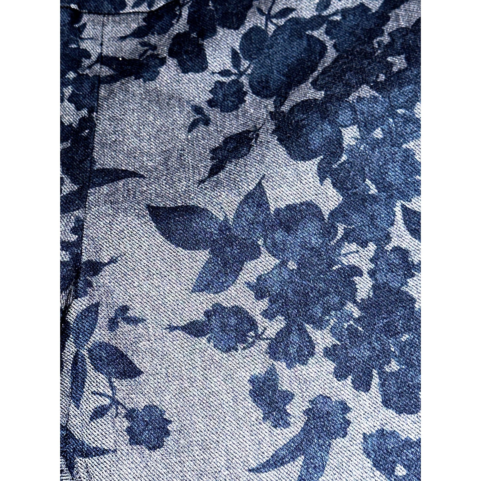 Other 7th Avenue Design Studio LG Floral Print Blue Tapered Sleek Size 30" / US 8 / IT 44 - 8 Thumbnail