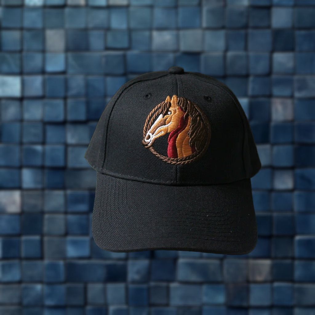 Vintage CALI Men's Baseball Cap Adjustable Outdoor Rodeo Horse Rope Black Size ONE SIZE - 1 Thumbnail