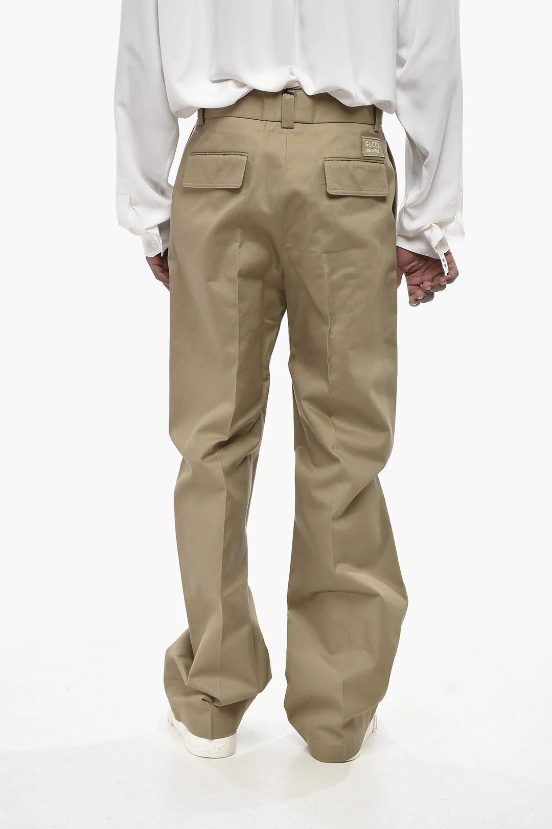 Gucci og1mm0426 Cotton Cargo Pant in Beige Size US 32 / EU 48 - 2 Thumbnail