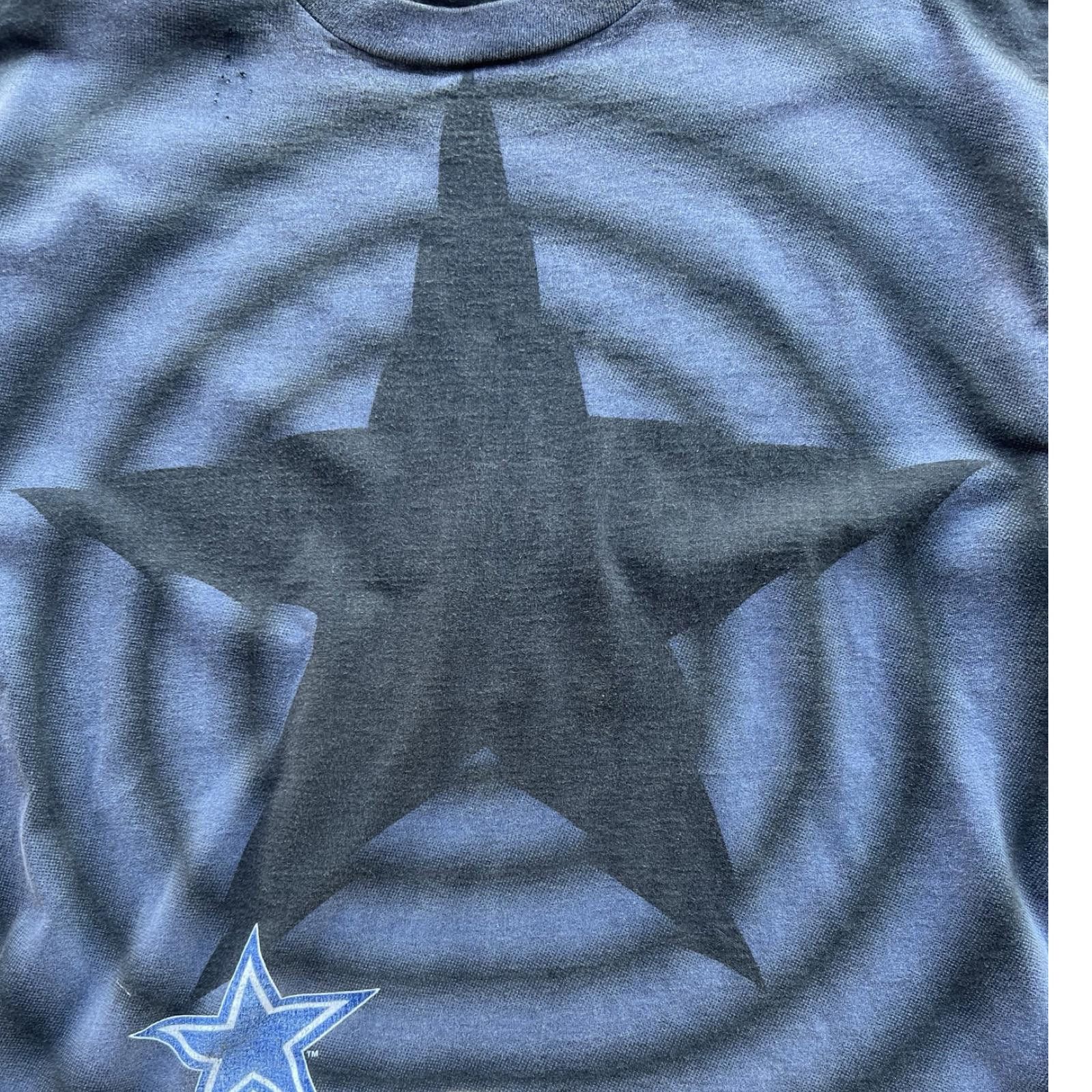 Salem Sportswear 90s Dallas Cowboys Shadow Tee Vintage Rare Size US XL / EU 56 / 4 - 3 Thumbnail