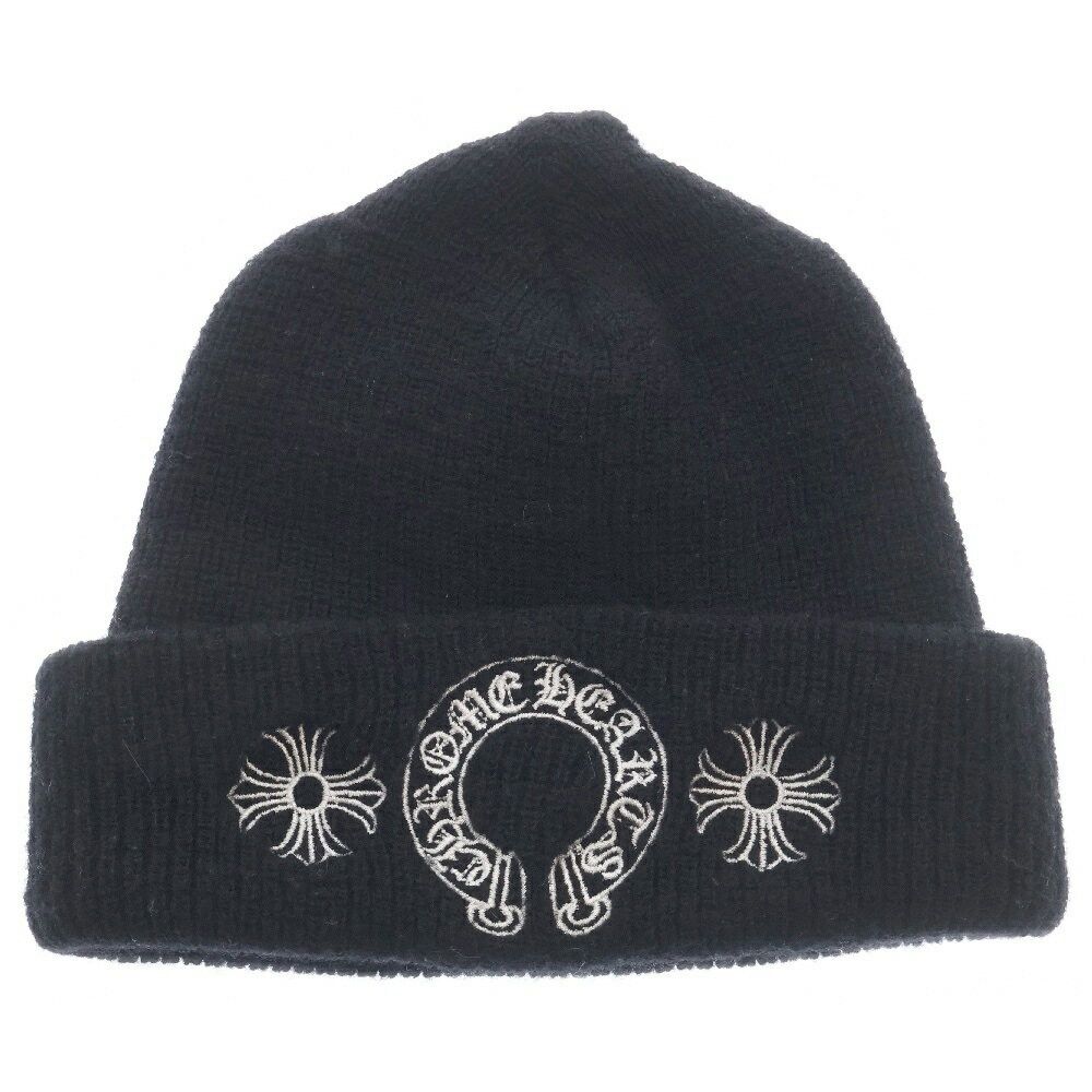 ハット Chrome Hearts Wool Beanie Black White 1735325866376_9c99ee7184f34969
