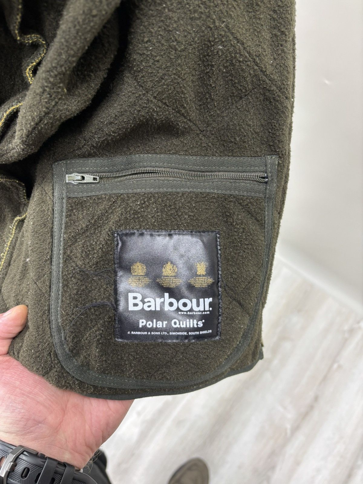 Barbour Mens jacket Barbour Duracotton Quilted Size S Color Yellow Size US S / EU 44-46 / 1 - 15 Thumbnail