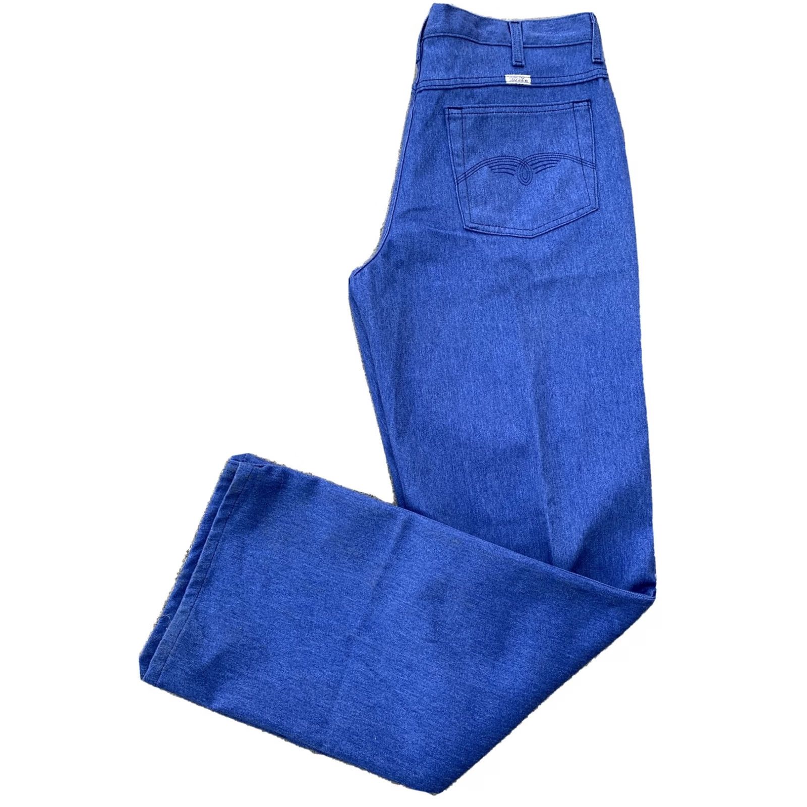 Vintage VINTAGE Sheplers Jeans Pants Western Cowboy Style 014070-82 Size 38 Cut 1951 37” Waist Blue Rockabilly Mens Jeans Size US 37 - 2 Thumbnail