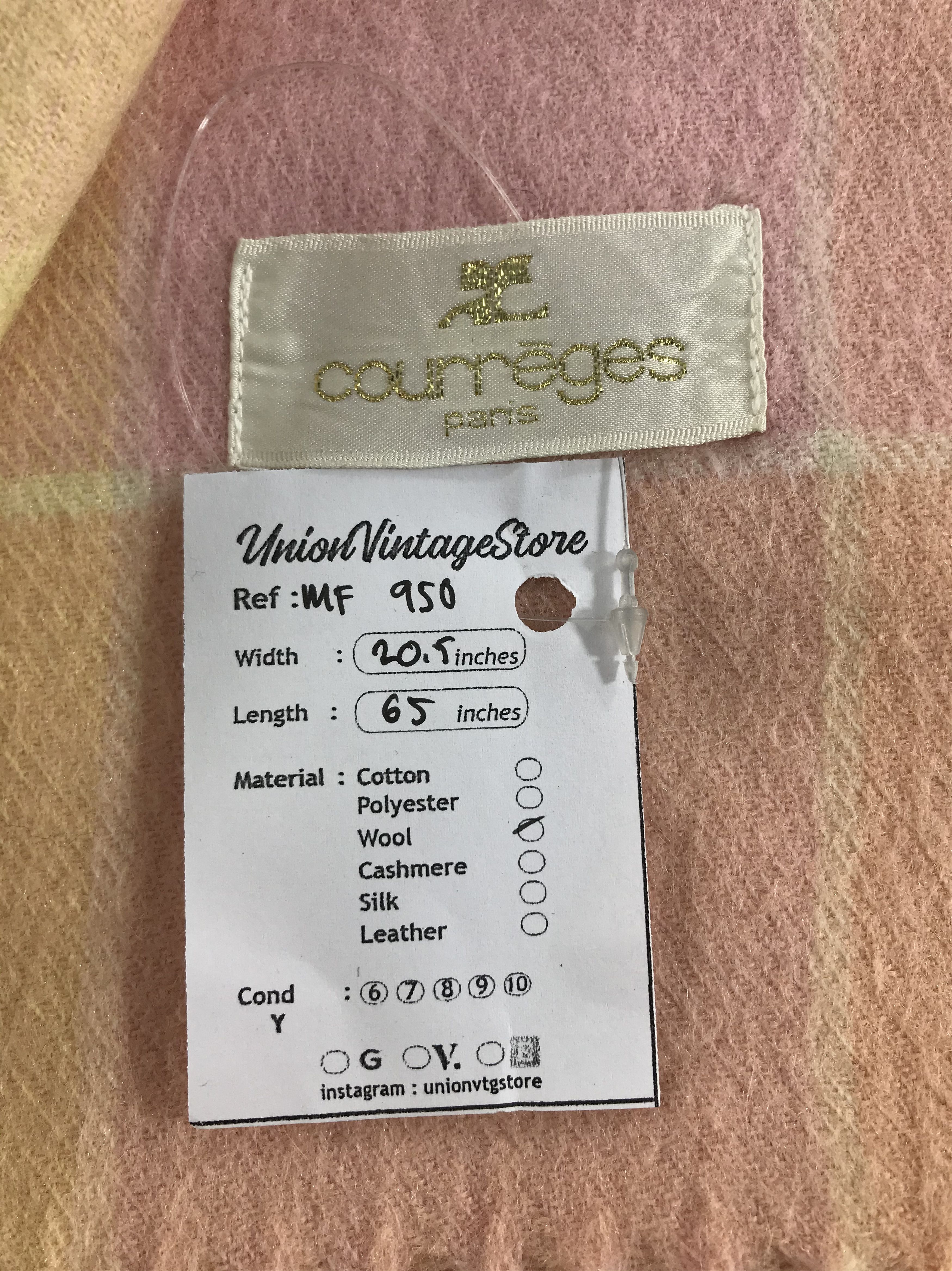 Courreges Vintage Courreges Scarf/Muffler/Neckwear MF950 Size ONE SIZE - 5 Thumbnail