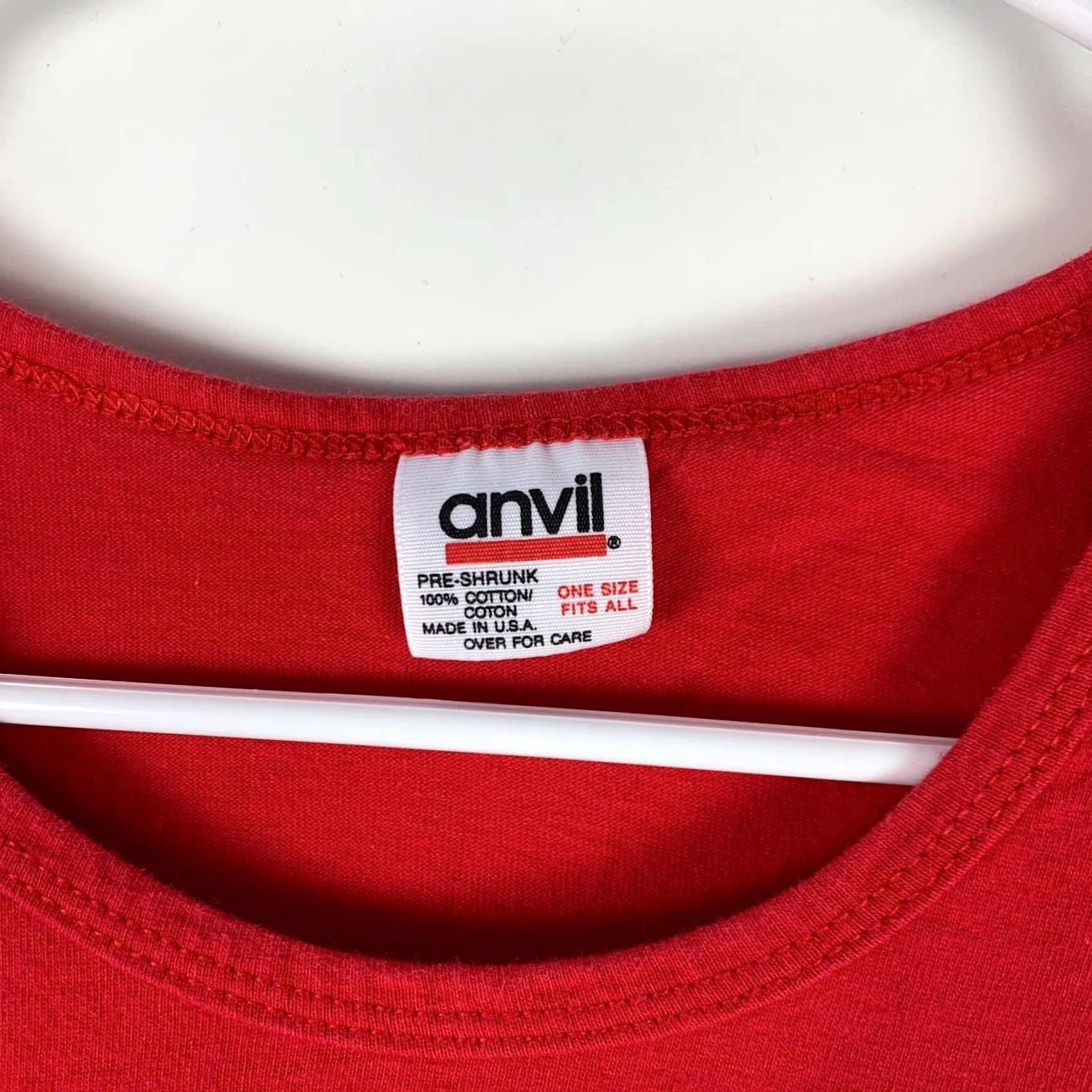 Anvil VINTAGE Anvil Polar Bear Nature Red Sleep Shirt OSFA XL T-Shirt Unisex Adults Short Sleeve 1993 Size US XL / EU 56 / 4 - 7 Thumbnail