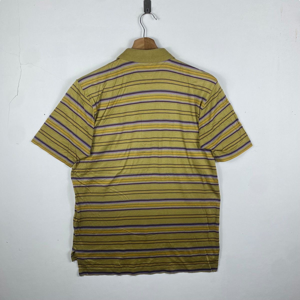 Burberry × Vintage Vintage 90's BURBERRYS Striped Pocket Polo Shirt Medium Size Size US M / EU 48-50 / 2 - 5 Thumbnail