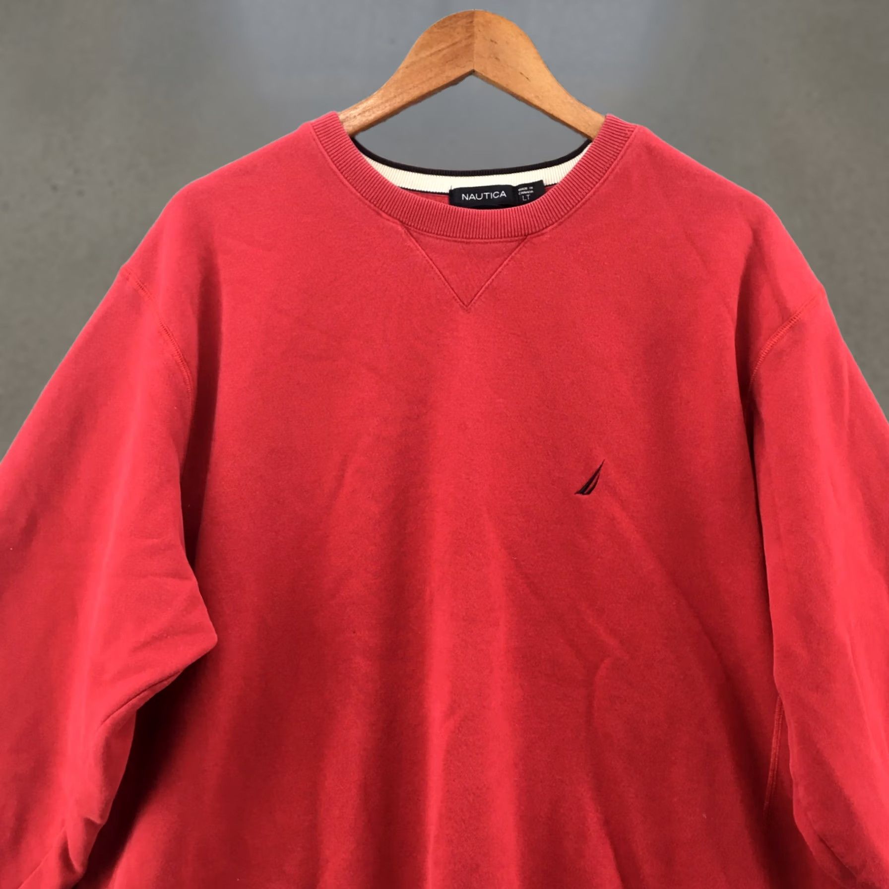 Nautica Nautica Fleece Lined Sweater Mens Large Red Cotton Blend Long Sleeve Pullover Size US L / EU 52-54 / 3 - 1 Thumbnail
