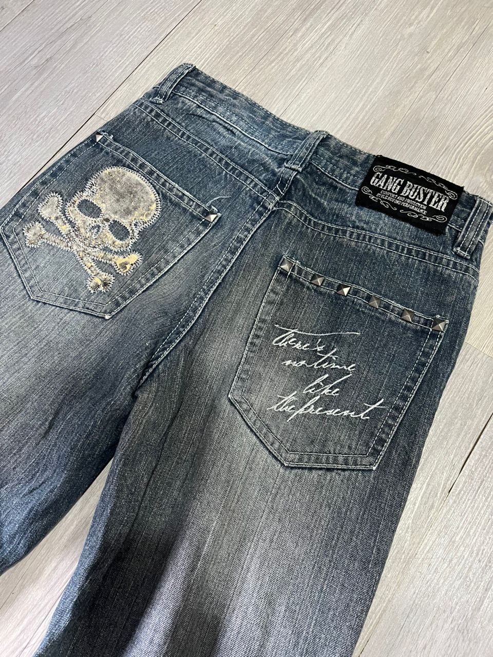 Hysteric Glamour RARE JEANS GENG BUSTER Skull Denim Size US 27 - 1 Thumbnail