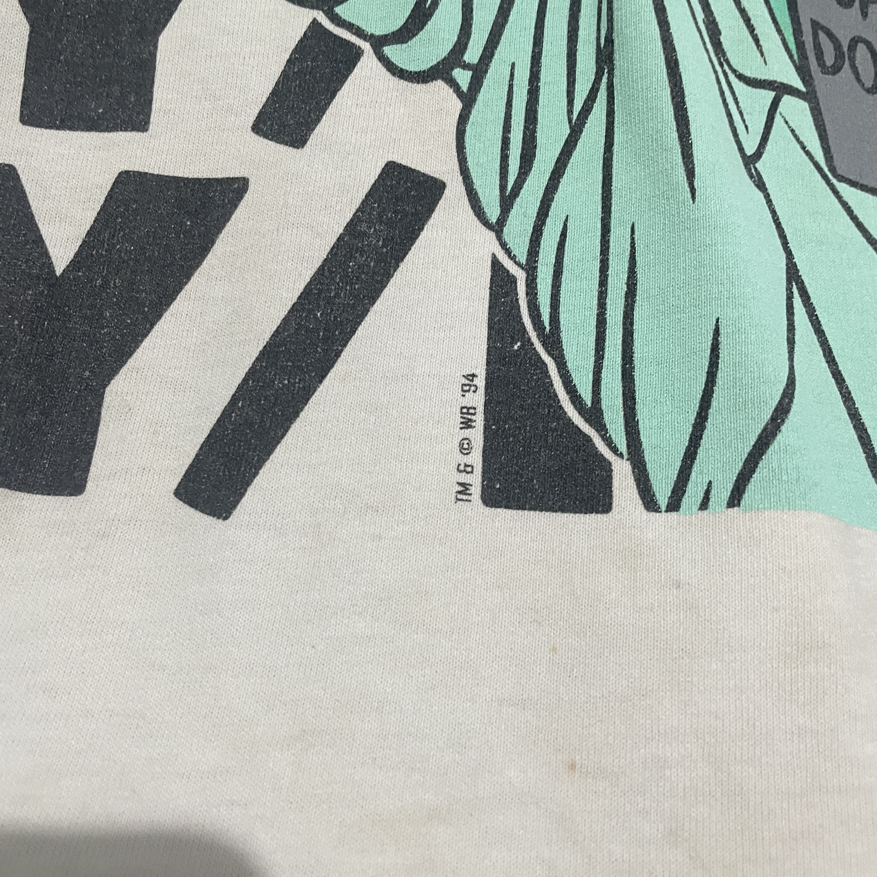 Vintage Rare Vintage 90s Bugs Bunny Statue Of Liberty NY T Shirt Size US M / EU 48-50 / 2 - 4 Thumbnail