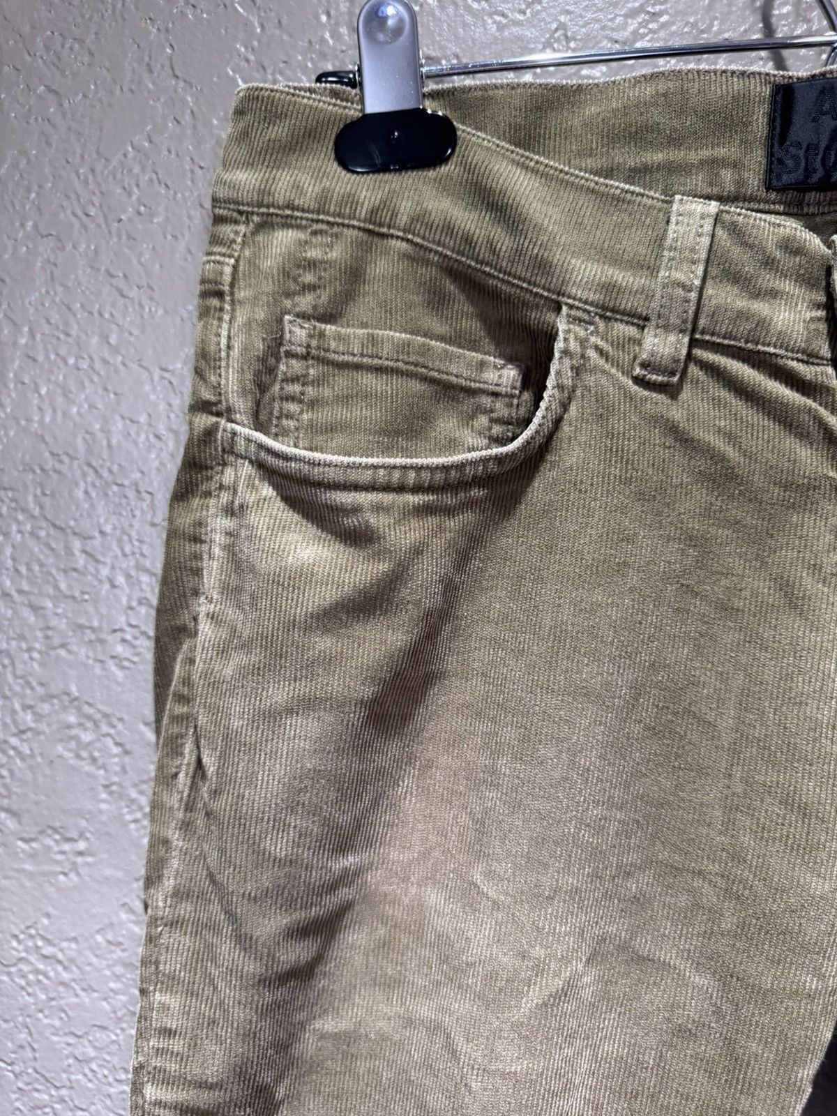 Acne Studios Acne Studios Green Olive Corduroy Pants Fine Soft Faded Slim Size US 30 / EU 46 - 3 Thumbnail