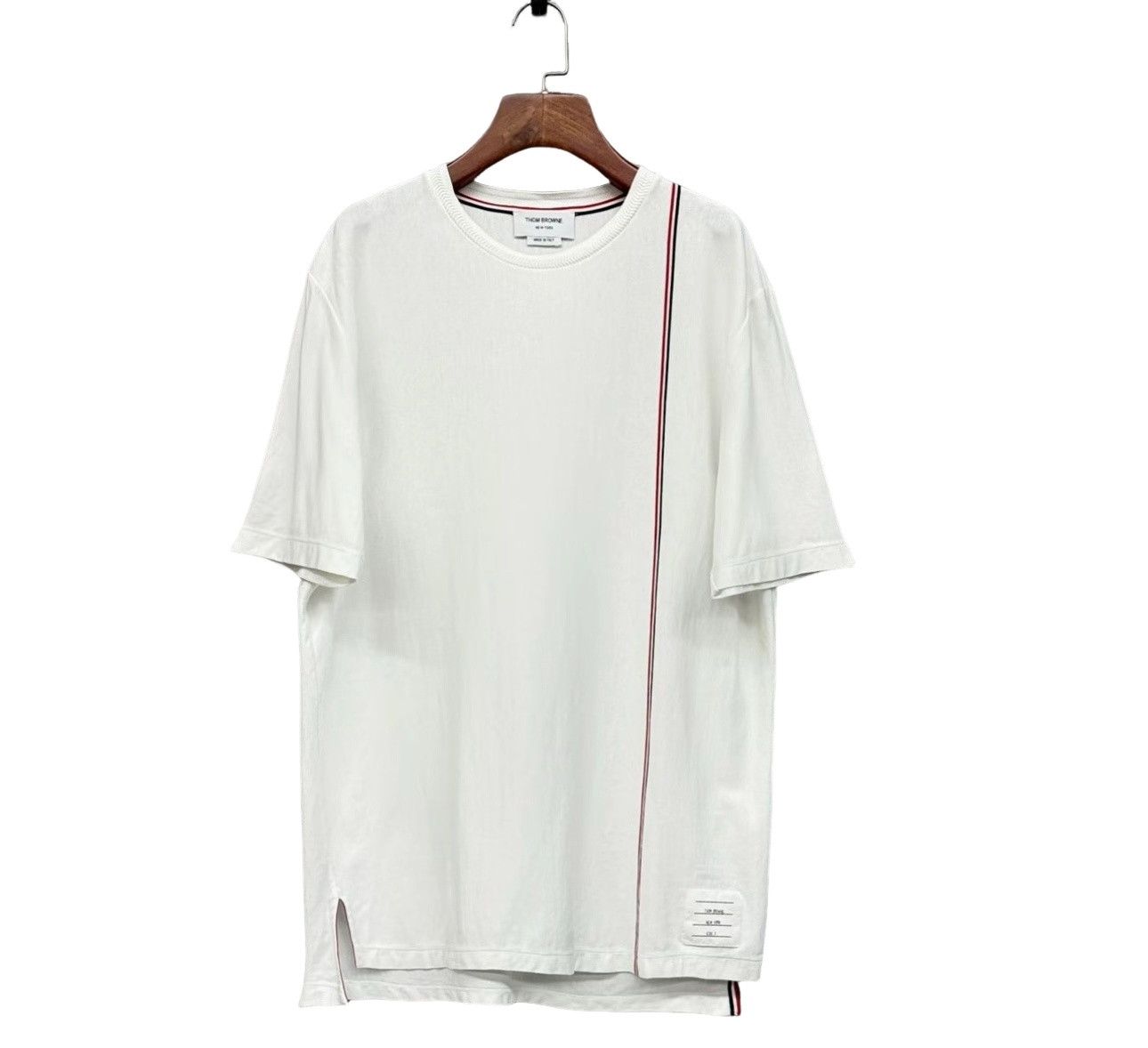 Thom Browne Thom Browne Stripe Detail T-Shirt Size US L Size US L / EU 52-54 / 3 - 1 Thumbnail