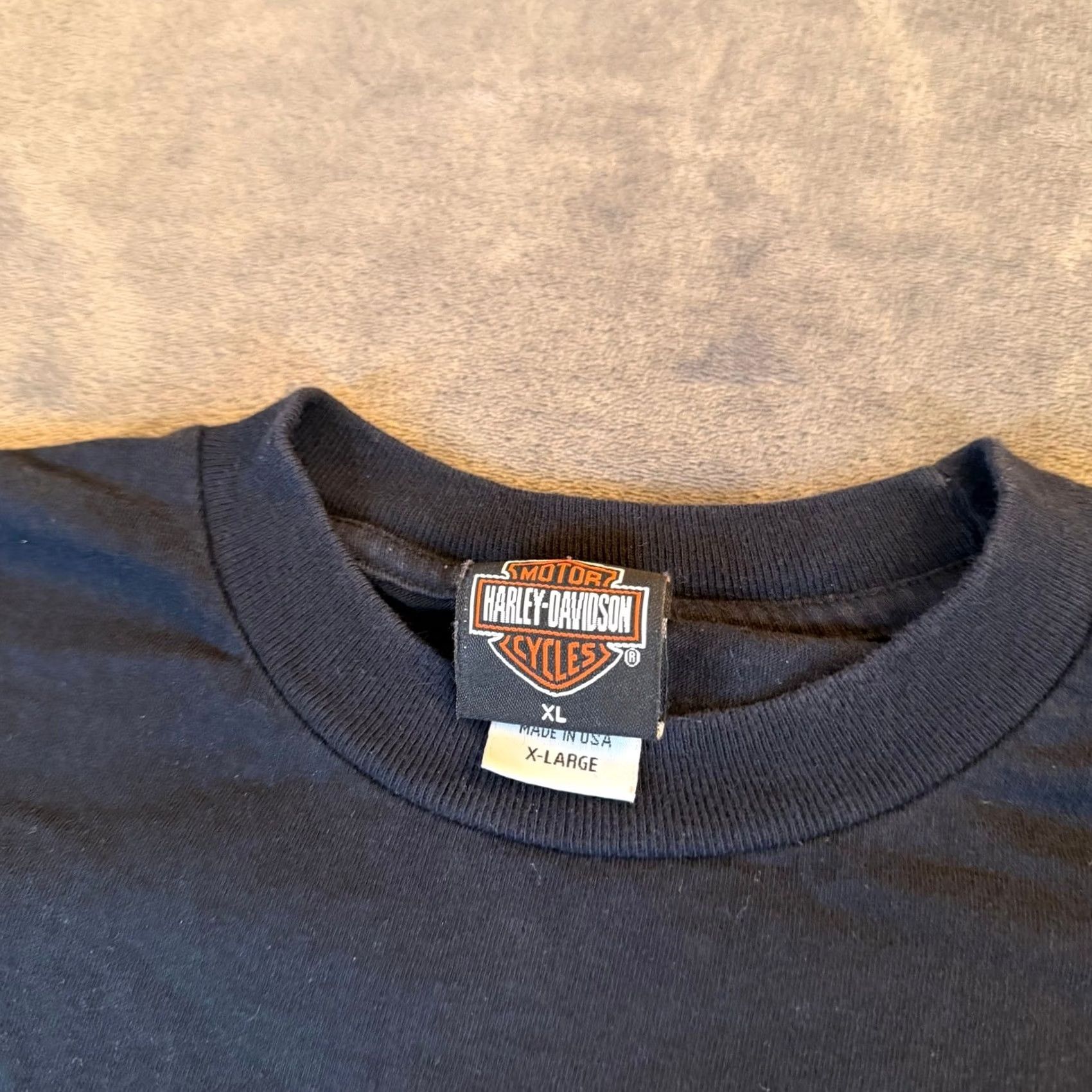 Harley Davidson Harley-Davidson Motorcycles Orlando Florida USA Graphic T Shirt Mens XL Black Size US XL / EU 56 / 4 - 2 Thumbnail