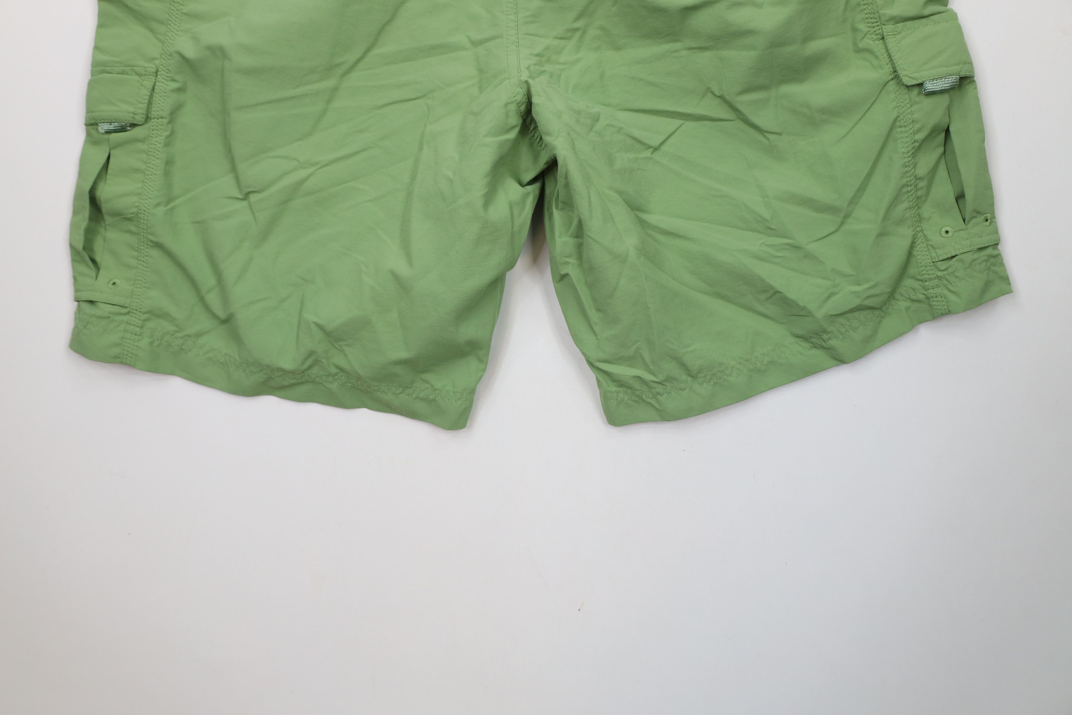 Eddie Bauer × Vintage Vintage Eddie Bauer Above Knee Cargo Shorts Light Green Size US 36 / EU 52 - 13 Thumbnail