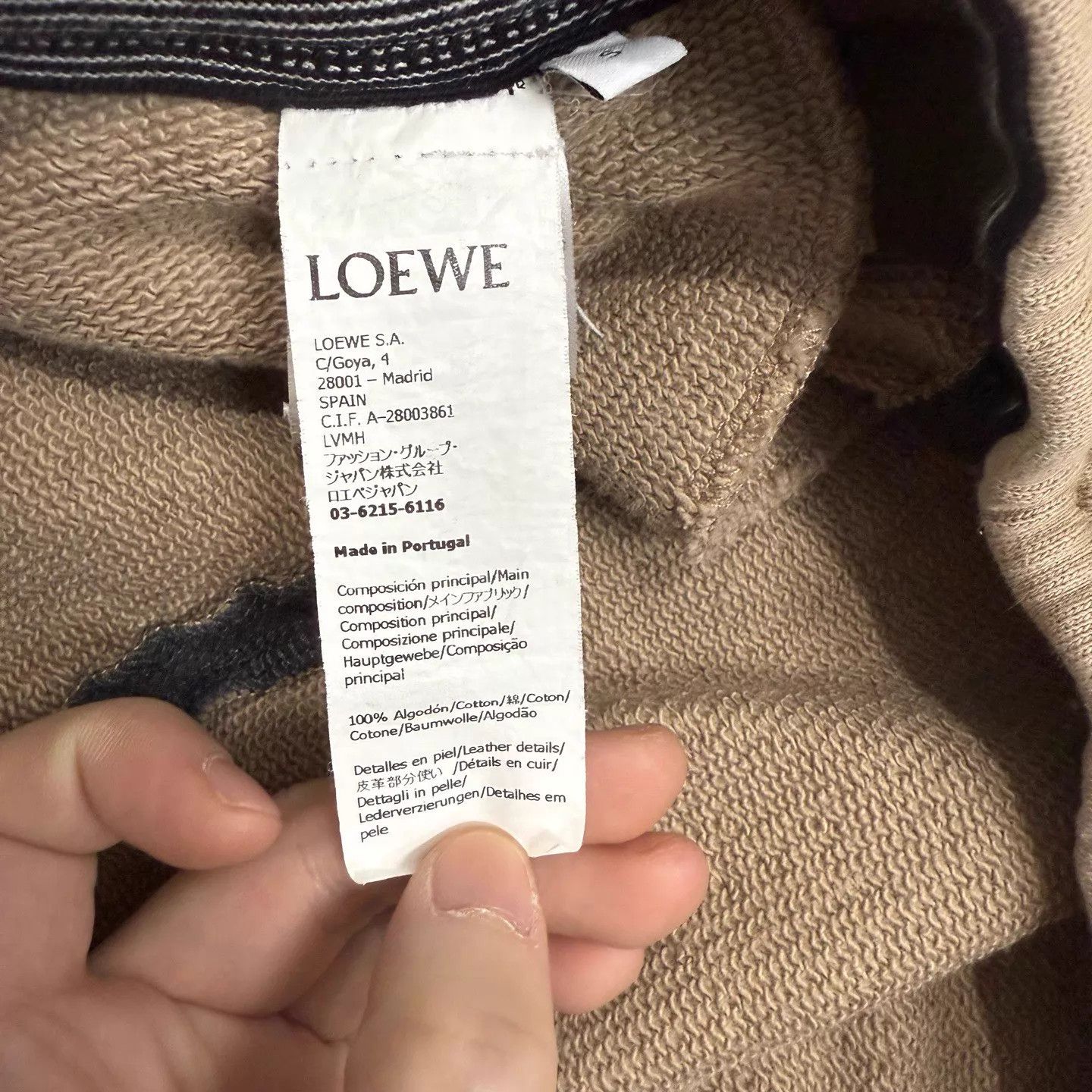 Louis Vuitton Loewe Khaki Colorblocked Leather Logo Pant S 99new Size US 28 / EU 44 - 4 Thumbnail
