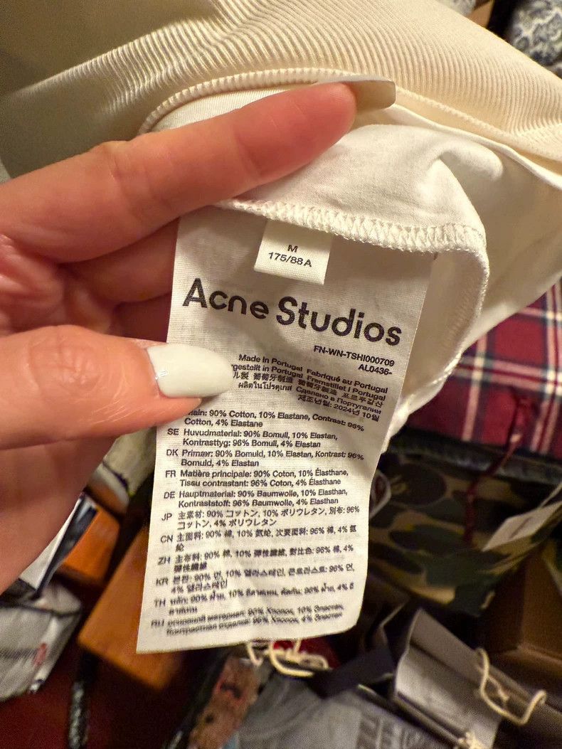 Acne Studios acne studios White short-sleeved shirt 2506-Nextarrow Size M / US 6-8 / IT 42-44 - 4 Thumbnail