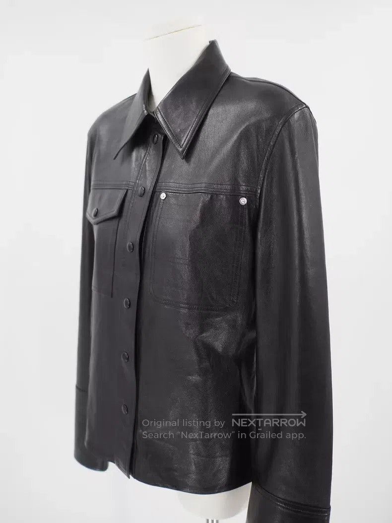 Helmut Lang Helmut Lang Black Sheepskin Shirt Jacket Size M / US 6-8 / IT 42-44 - 6 Thumbnail