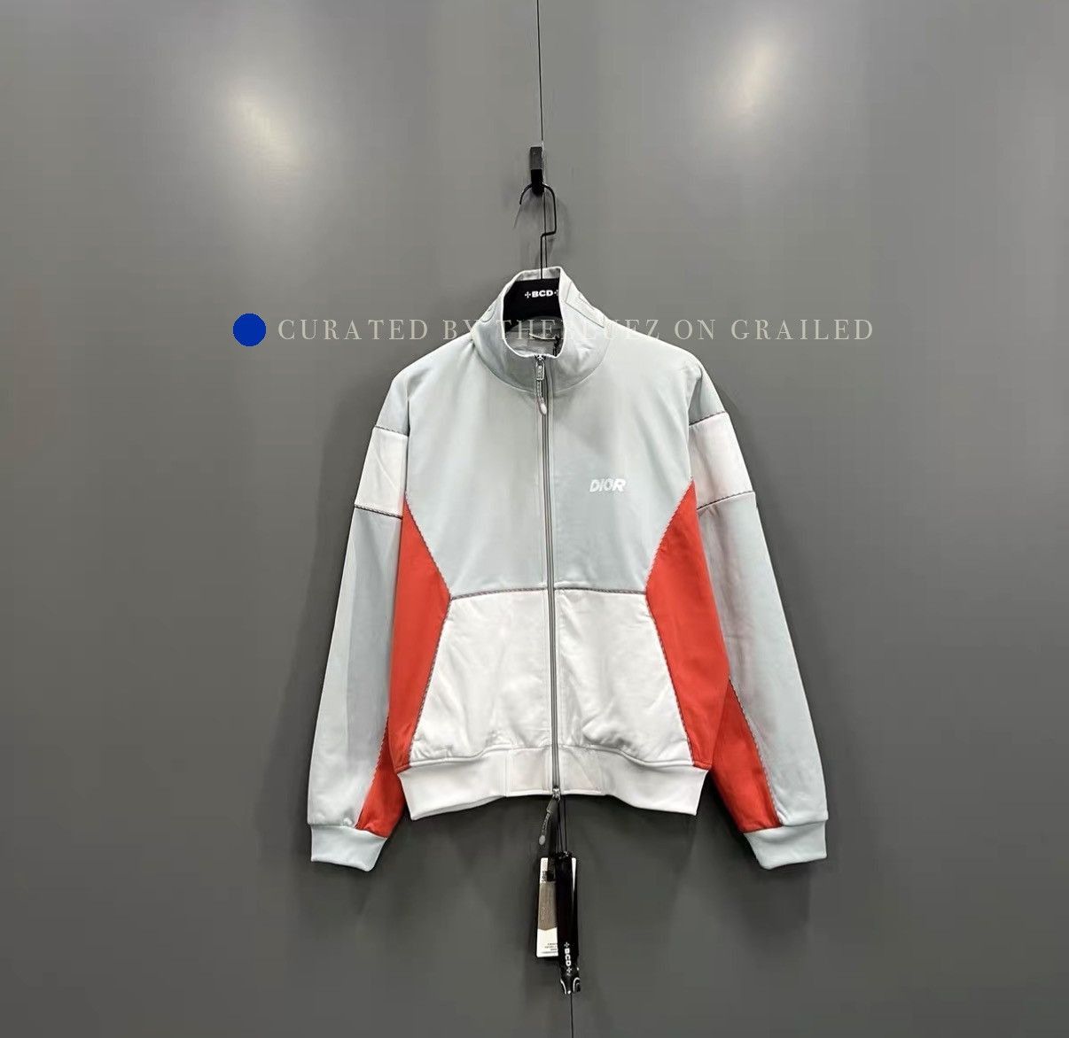 Dior Color Block Stand Collar Zip-Up Jacket Size US M / EU 48-50 / 2 - 1 Thumbnail