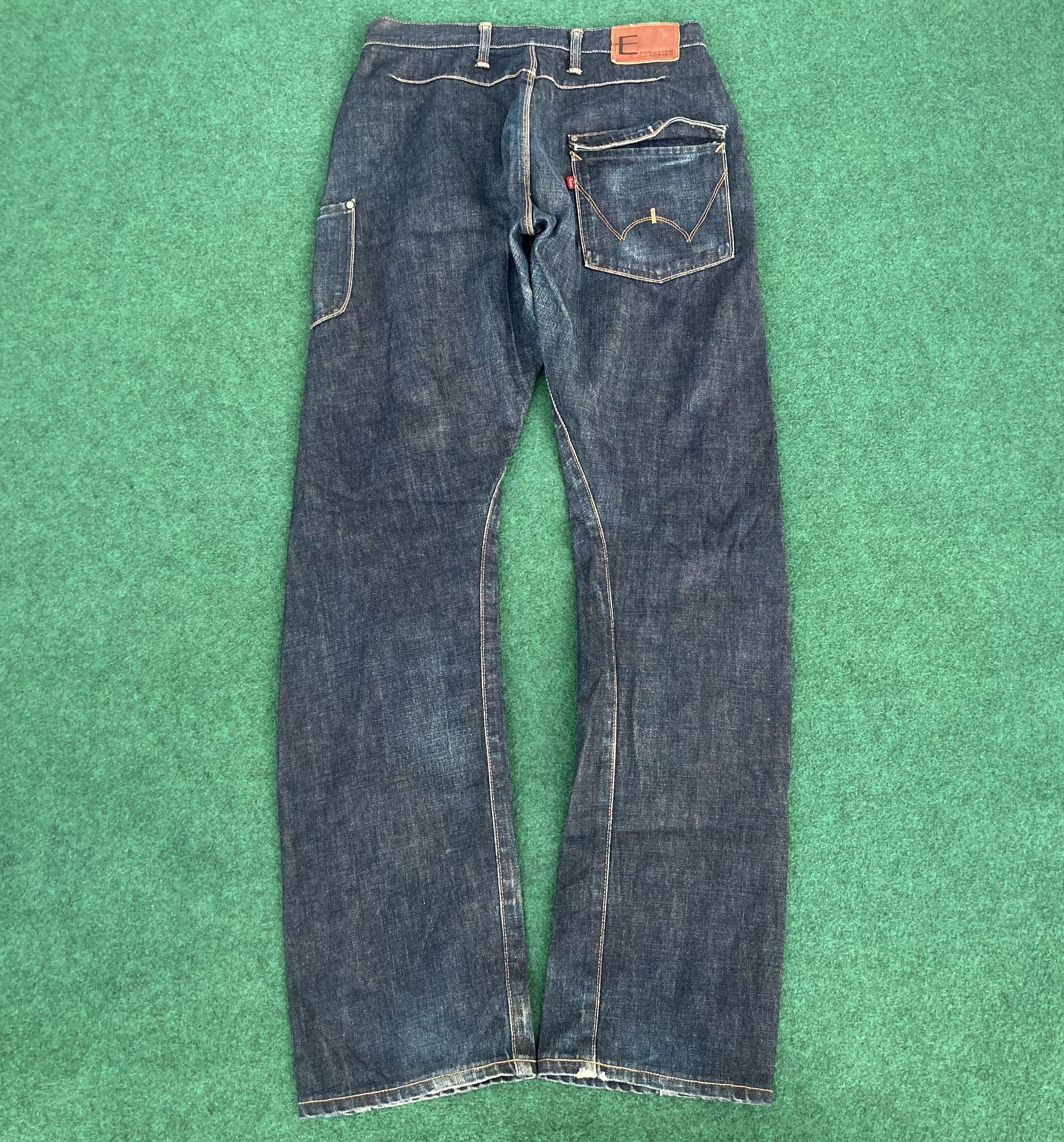Edwin × Japanese Brand × Vintage 30x34 Vtg Edwin EFunction Denim Zipper Engineered Jeans Size US 30 / EU 46 - 12 Thumbnail