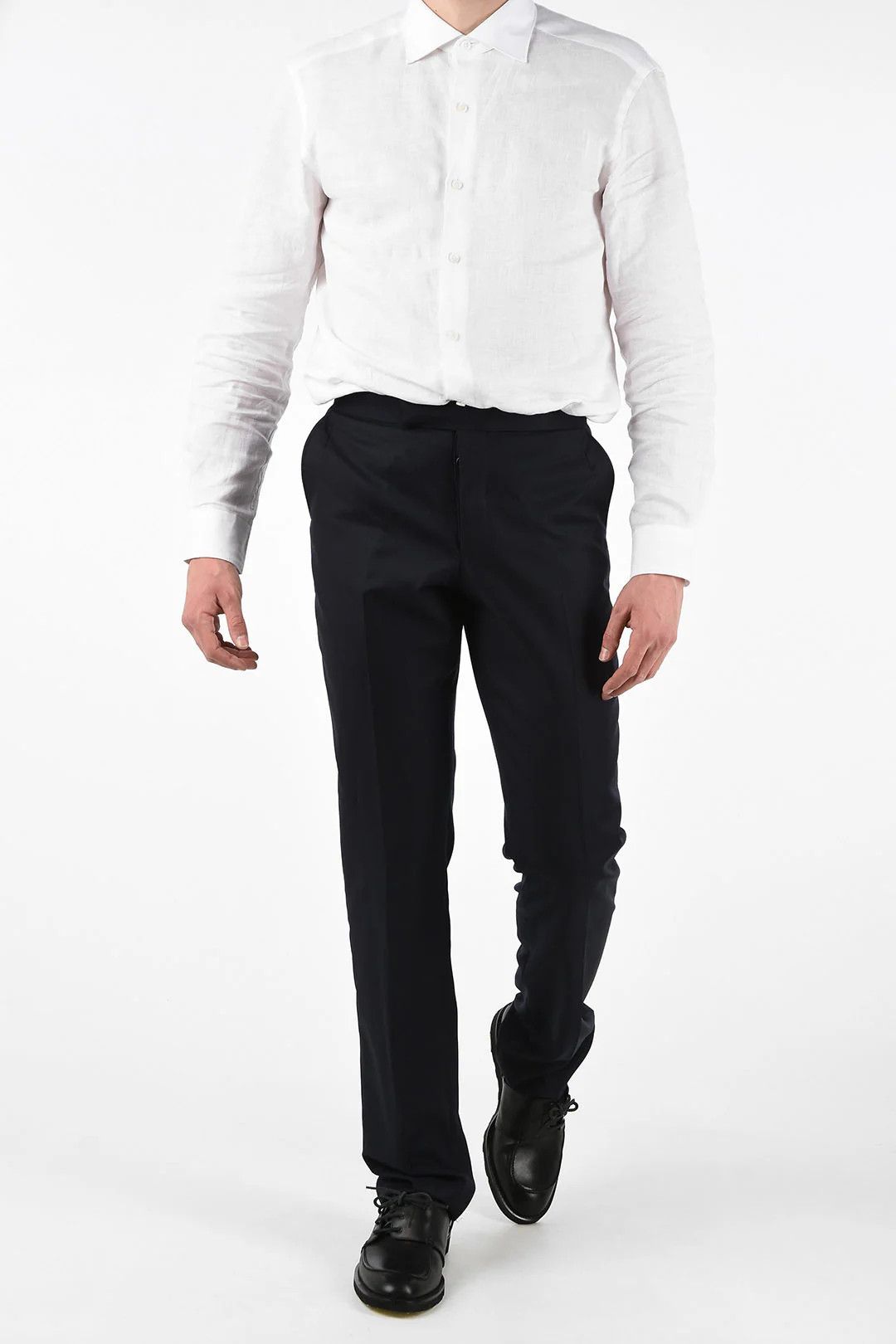 Thom Browne og1mm0426 Wool Pant in Blue Size US 30 / EU 46 - 3 Thumbnail