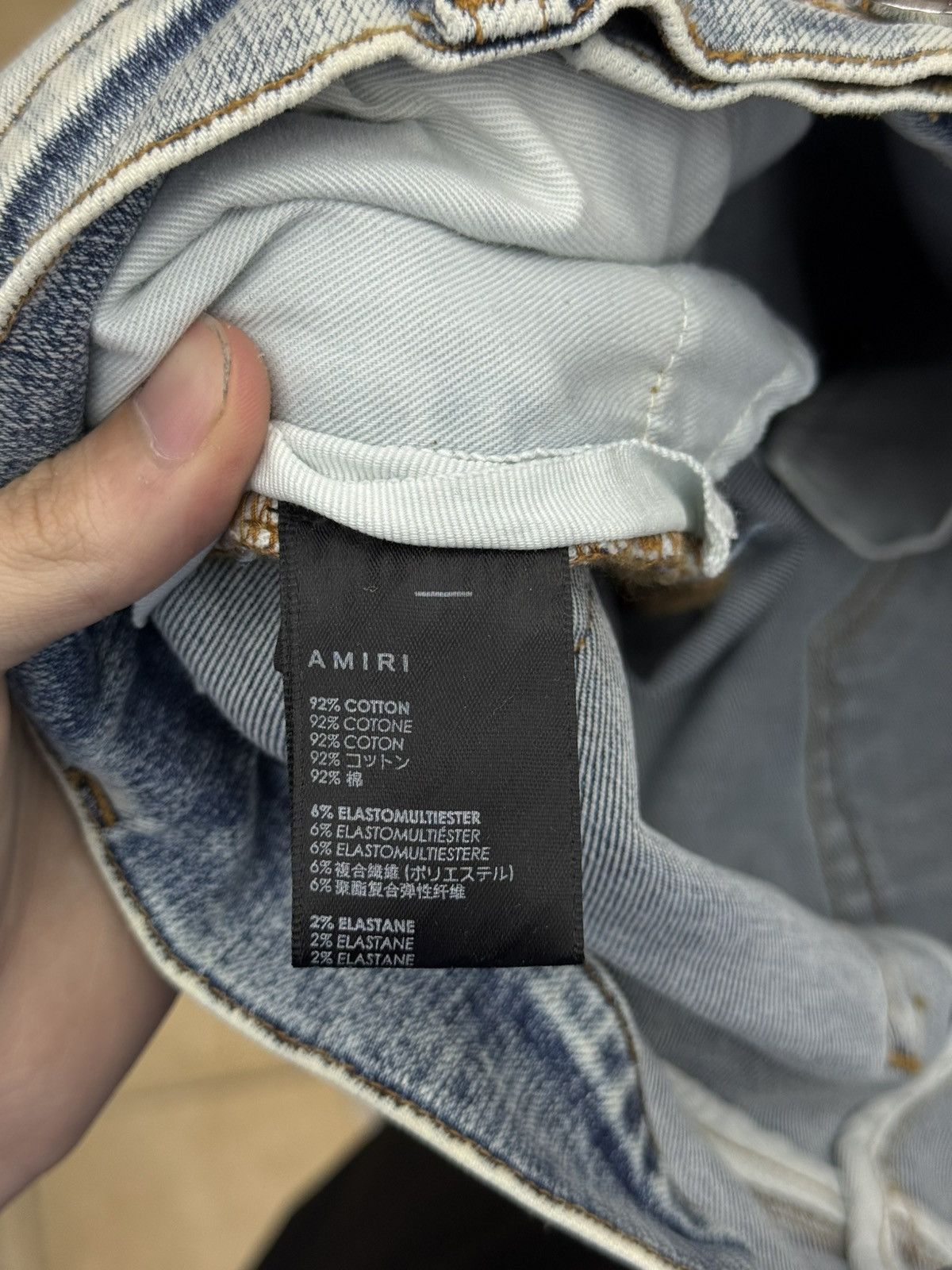 Amiri Amiri Blue Regular Jeans Size 29 Skinny (NEW) 100% Authentic Size US 29 - 15 Thumbnail