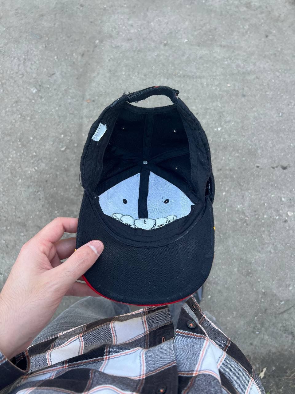 Vintage VERY RARE SCULL FLAME CAP FIRE DESIGNER RETRO JAPAN STYLE Size ONE SIZE - 7 Thumbnail