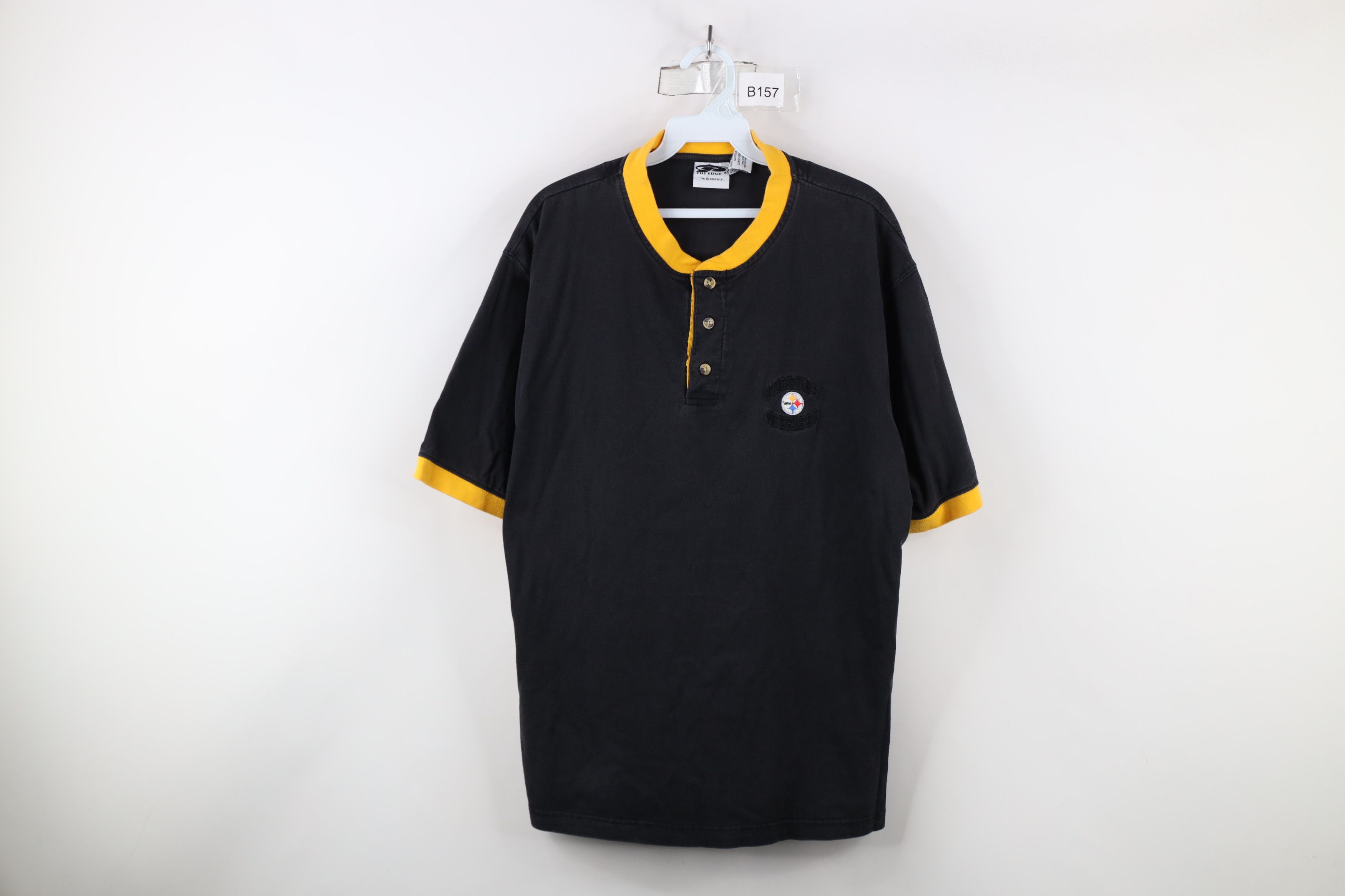 Vintage Vintage Y2K 2000 Pittsburgh Steelers Football Henley T-Shirt Size US L / EU 52-54 / 3 - 1 Thumbnail