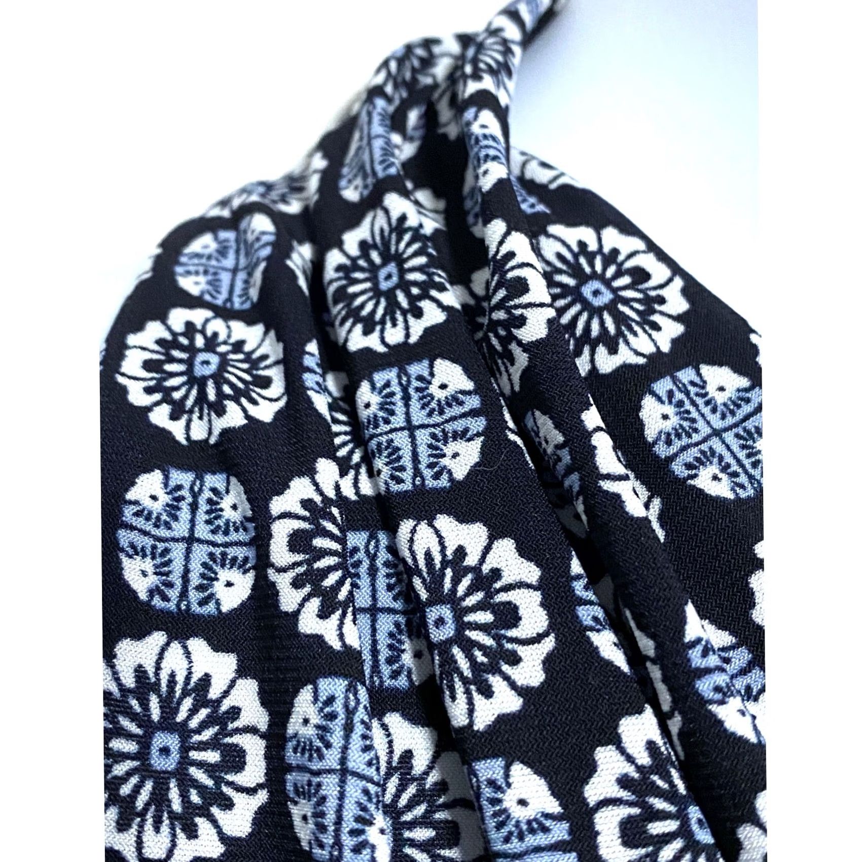 Anne Klein Anne Klein Floral V-Neck Tank Top Blouse XL Women Sleeveless Busy Office Preppy Floral Blue Size XL / US 12-14 / IT 48-50 - 2 Thumbnail
