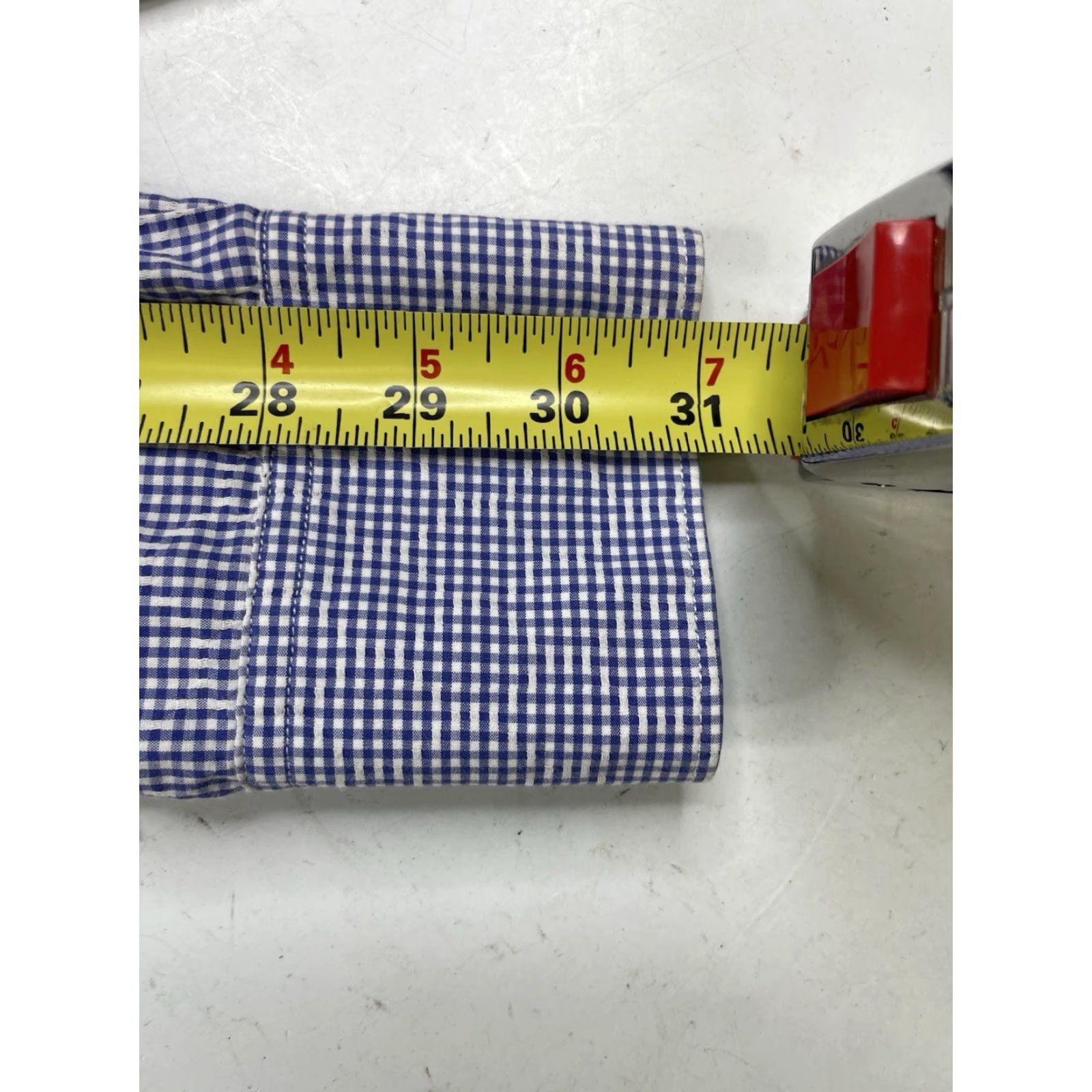 Robert Graham Robert Graham Shirt Button-Up Mens Regular Size M Blue Cotton Gingham Check Long Sleeve Button Cuffs Inside Collar Pockets Classic Designer Size US M / EU 48-50 / 2 - 6 Thumbnail