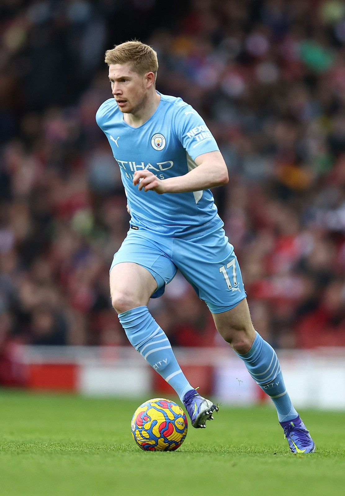 Puma MAN CITY PUMA 2021/2022 PLAYER ISSUE JERSEY #17 DE BRUYNE Size US L / EU 52-54 / 3 - 16 Thumbnail