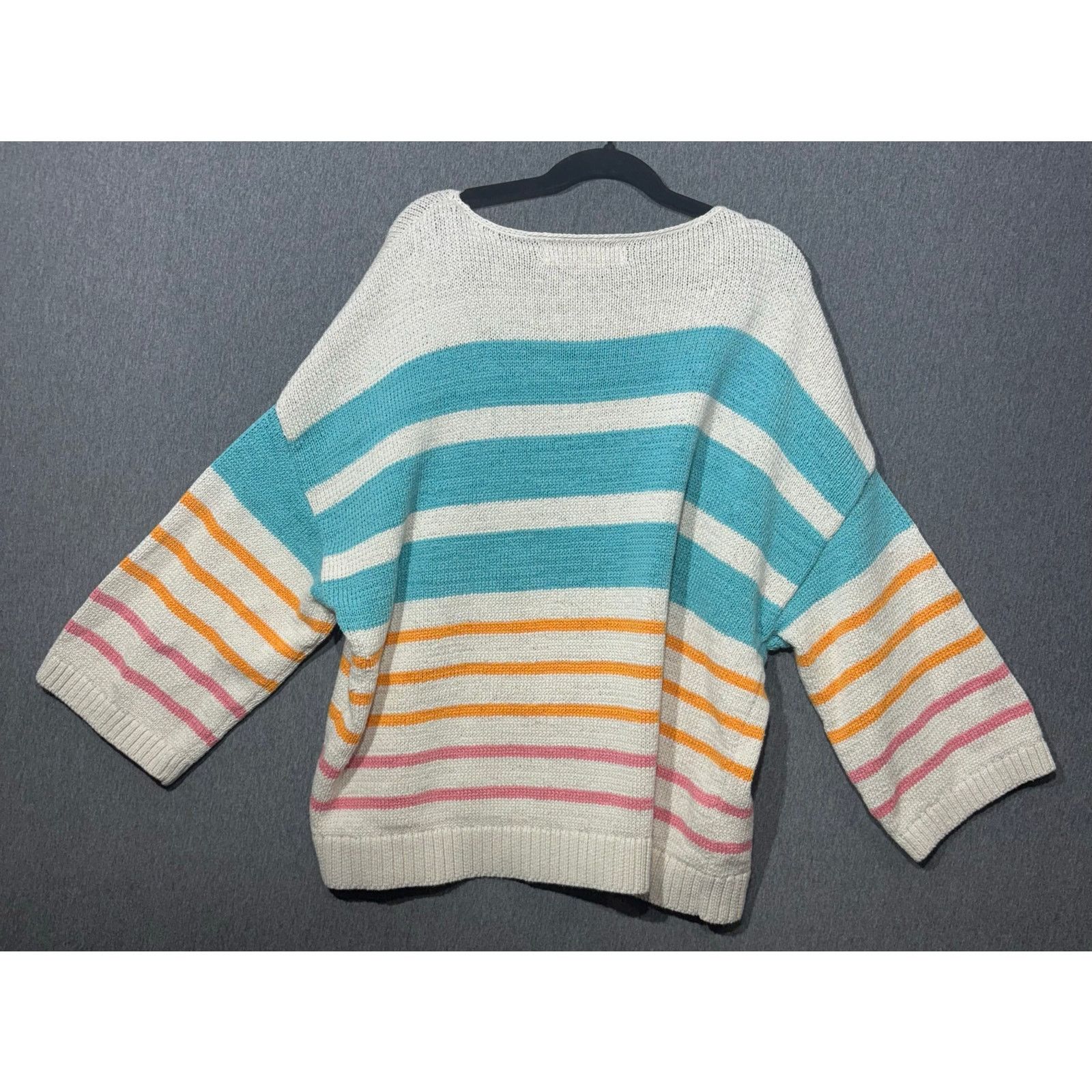Loft LOFT | Women's Striped Pullover Sweater | Medium Size M / US 6-8 / IT 42-44 - 2 Thumbnail