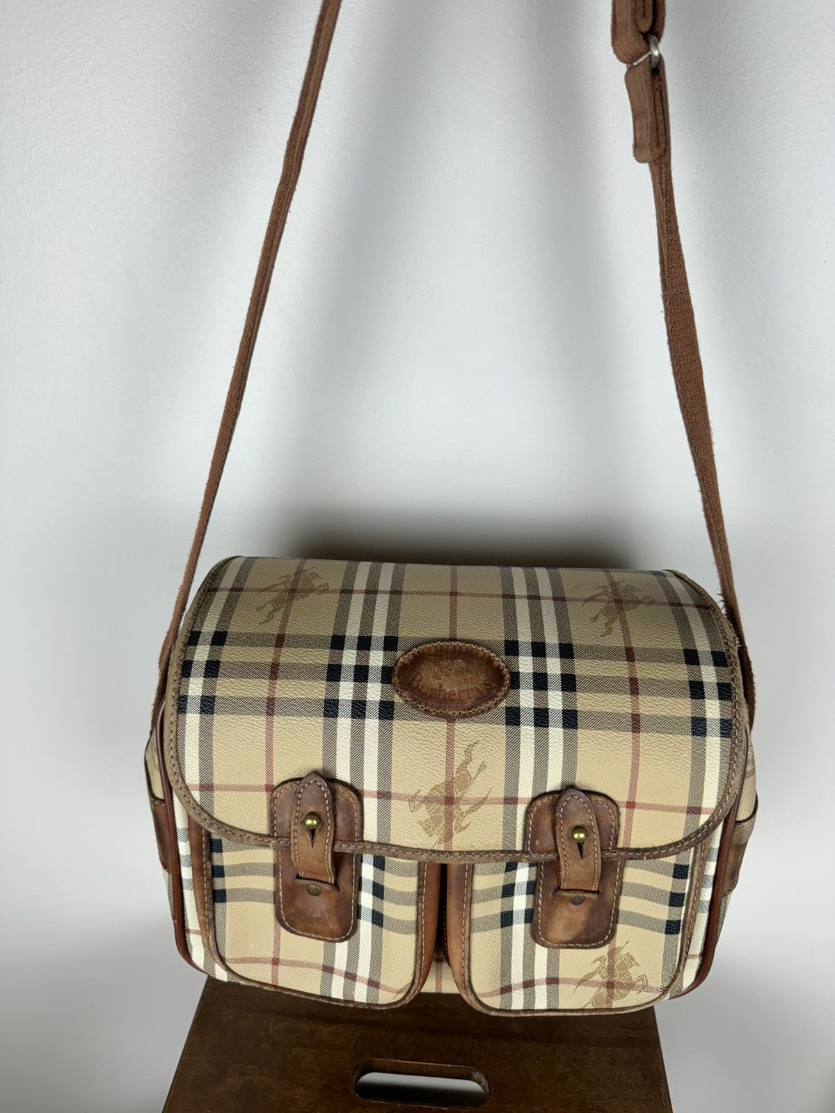 Burberry Vintage leather bag Burberry Nova Check original item Size ONE SIZE - 2 Thumbnail