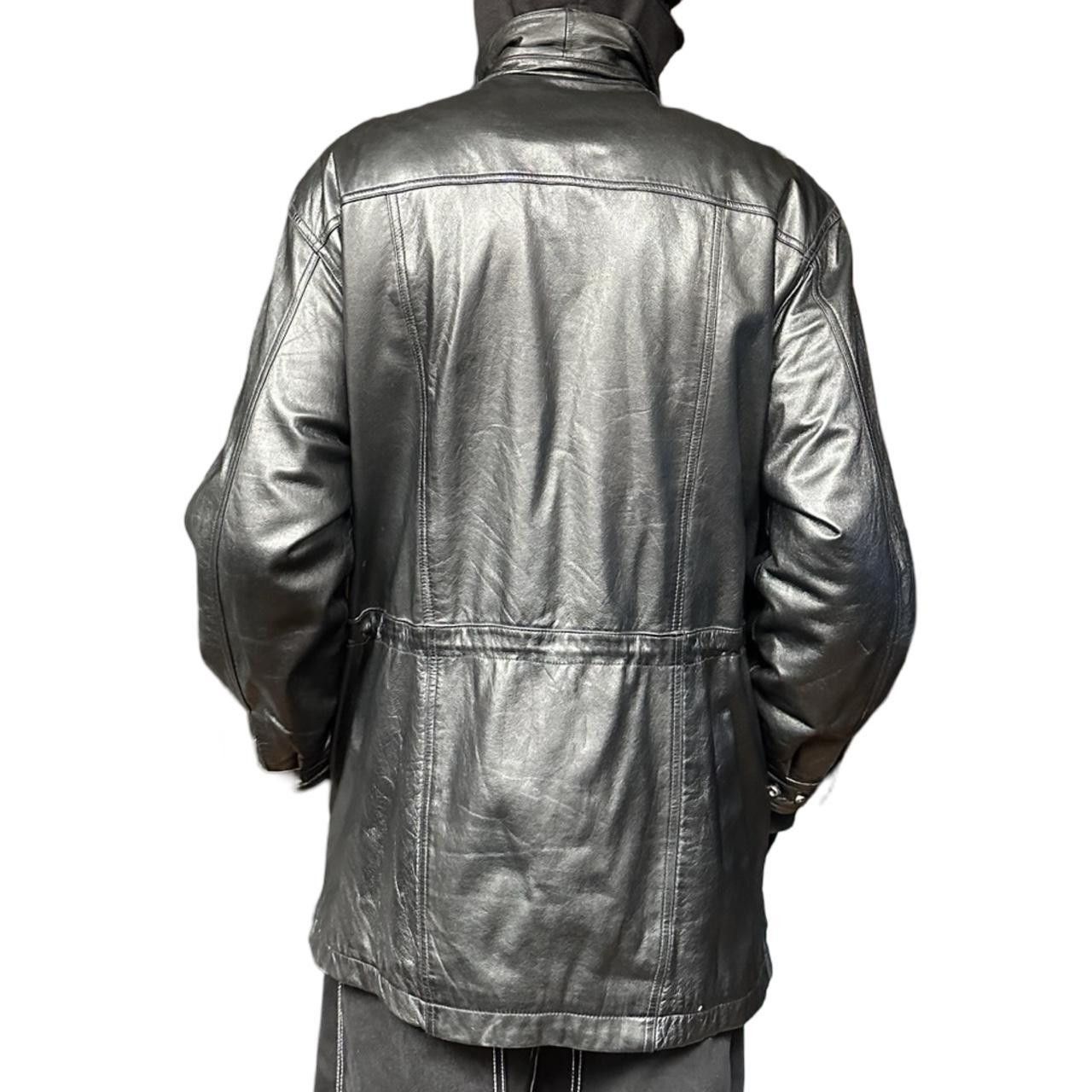 Vintage Vintage 80's Style Black Leather Pocket Jacket - Medium Size US M / EU 48-50 / 2 - 5 Thumbnail