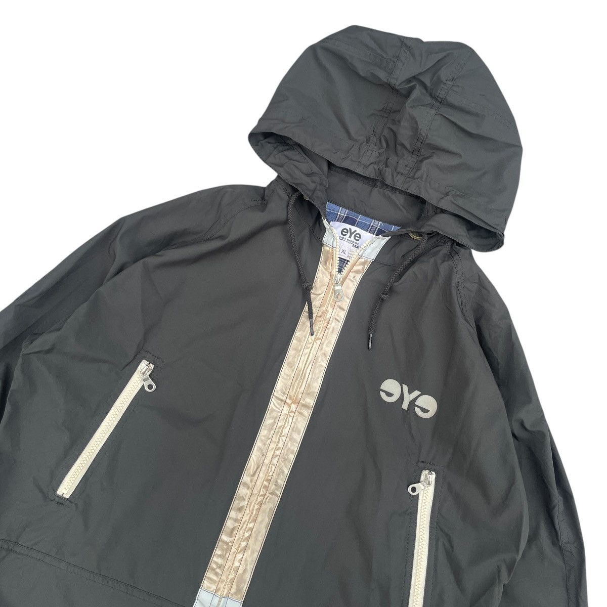 Comme des Garcons Junya Watanabe MAN - Reflective Taped Popover Jacket Size US XL / EU 56 / 4 - 5 Thumbnail