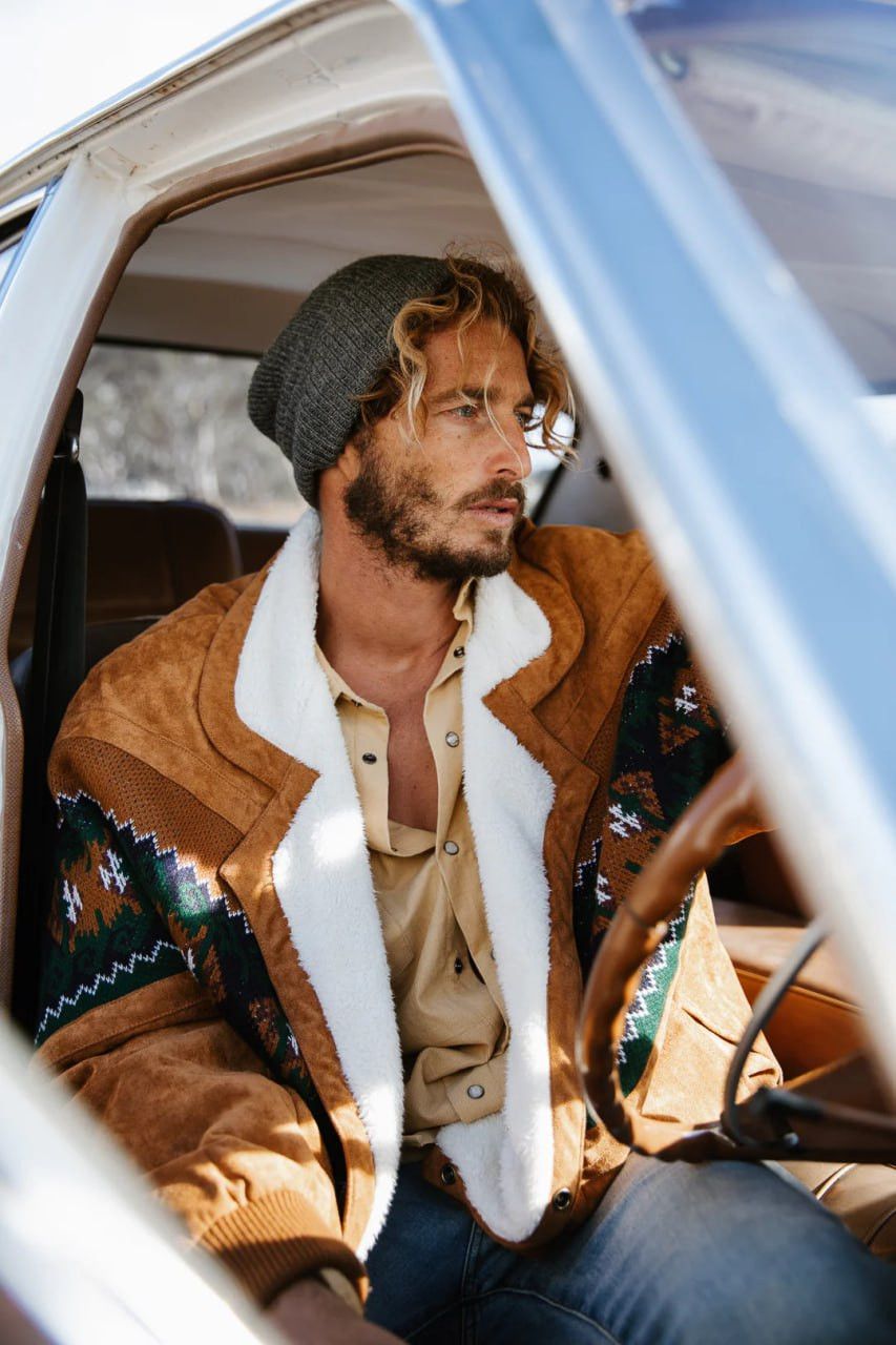Aztech Mountain × Vintage 80s Aztec Suede Leather Bomber Aviator AIRMAIL Jacket Size US M / EU 48-50 / 2 - 22 Thumbnail
